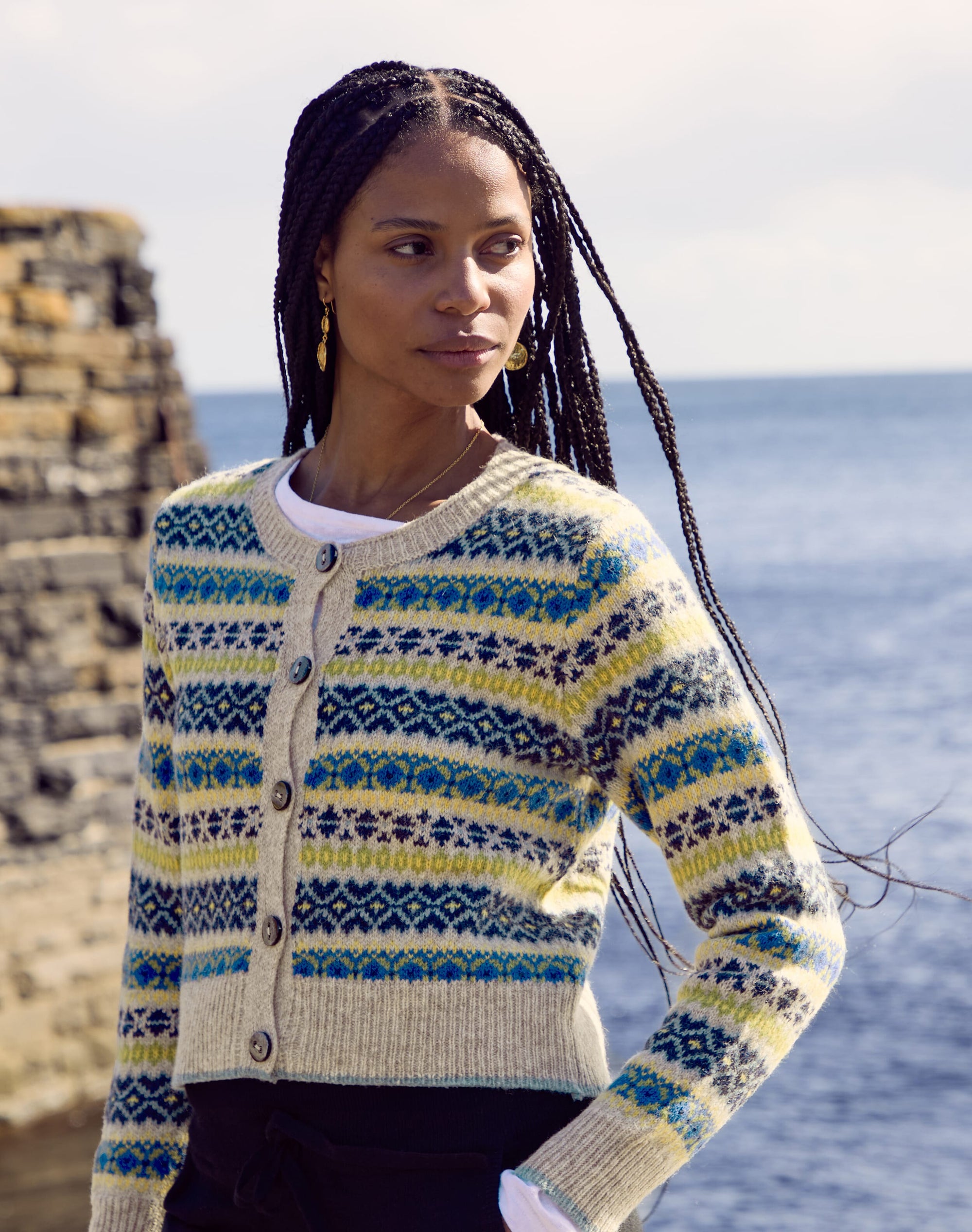 Wool Fair Isle Cardigan