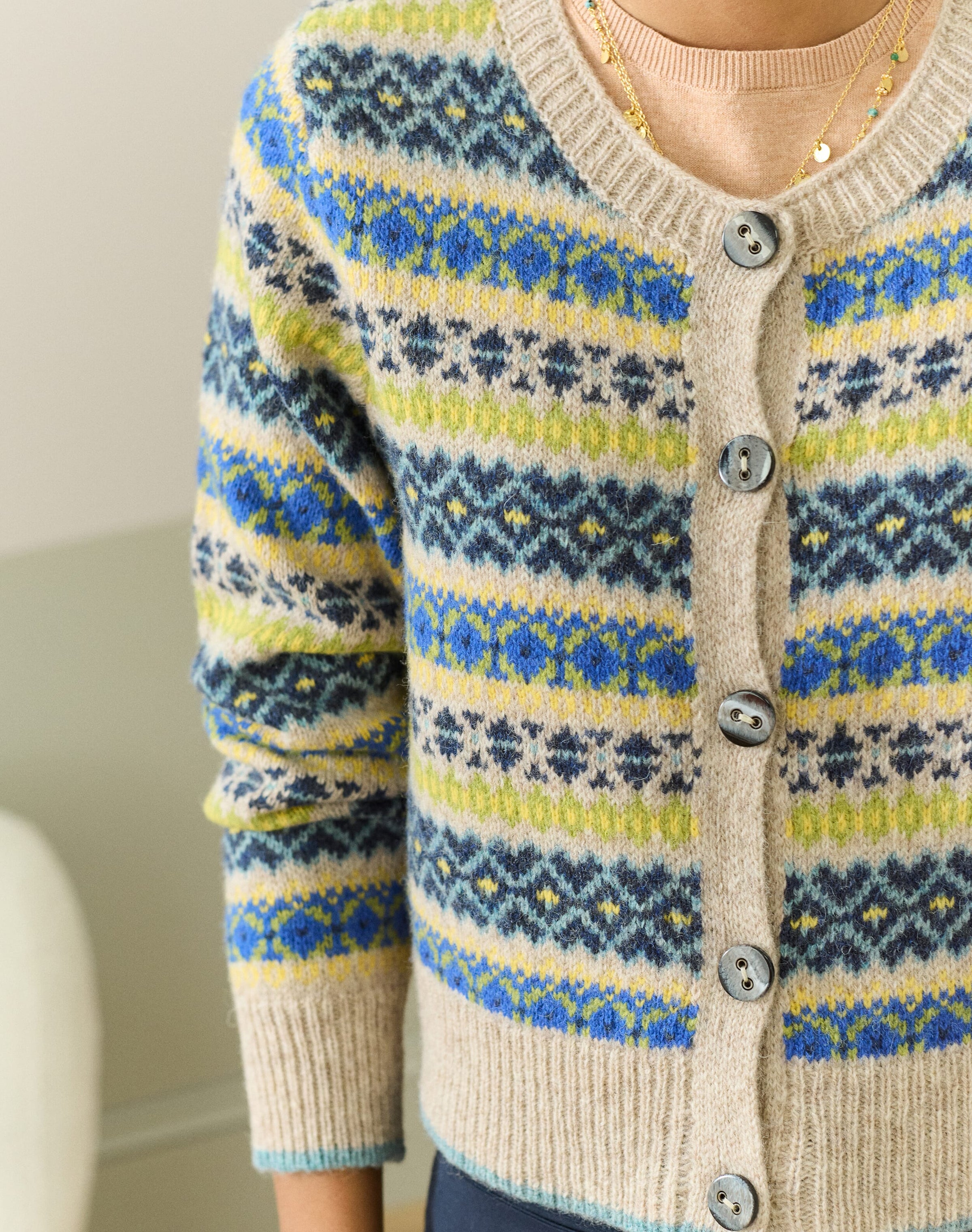 Wool Fair Isle Cardigan