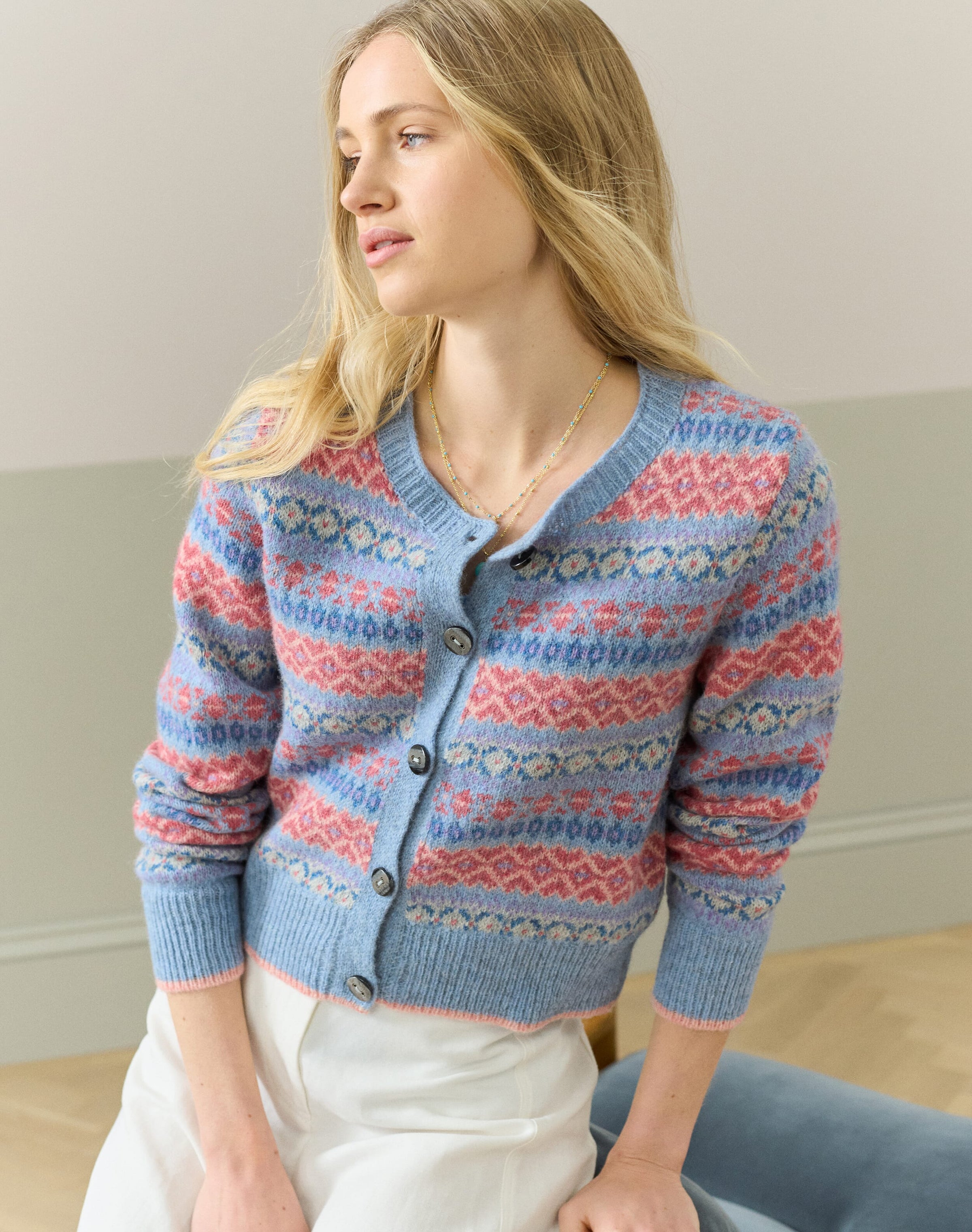 Wool Fair Isle Cardigan