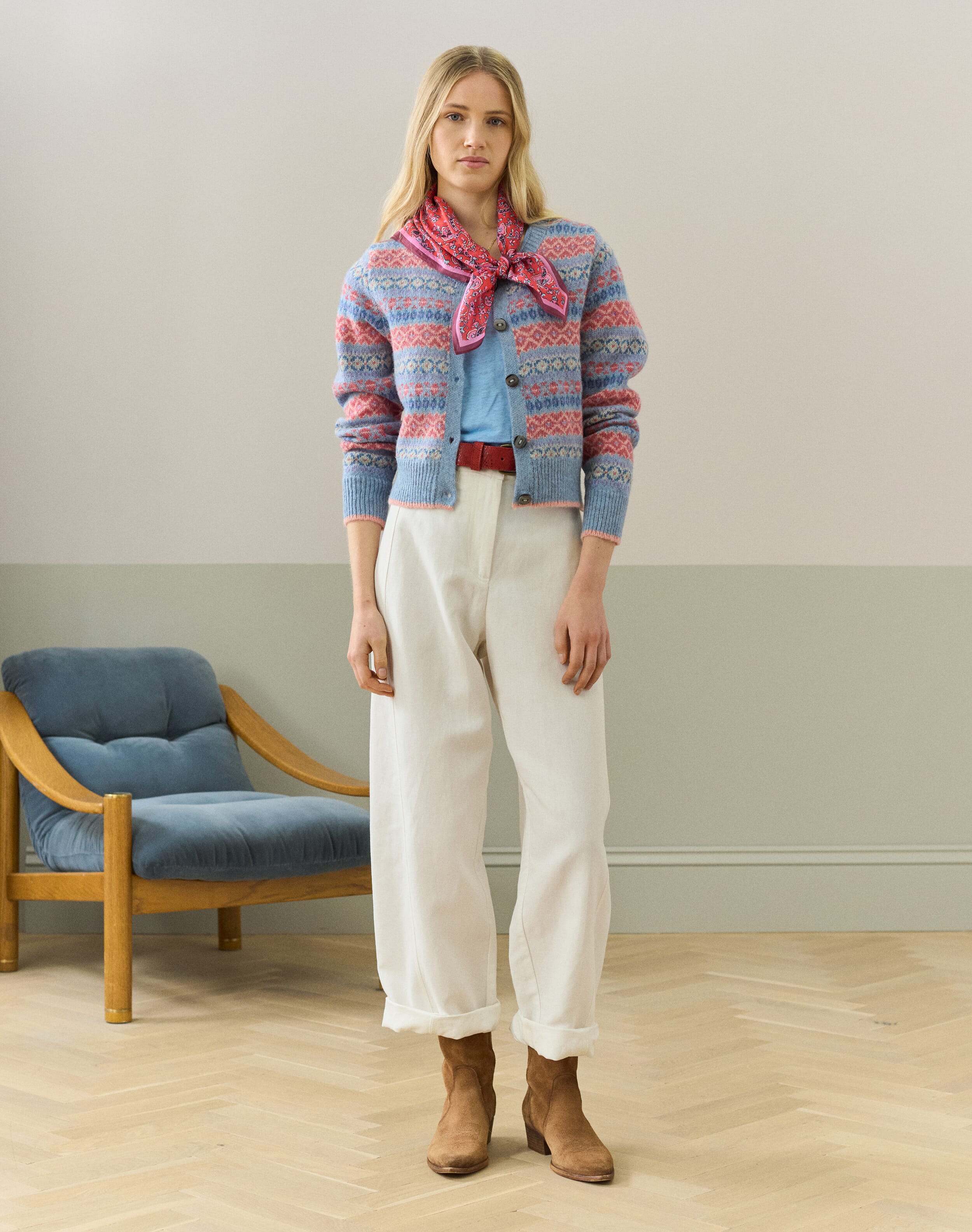 Wool Fair Isle Cardigan