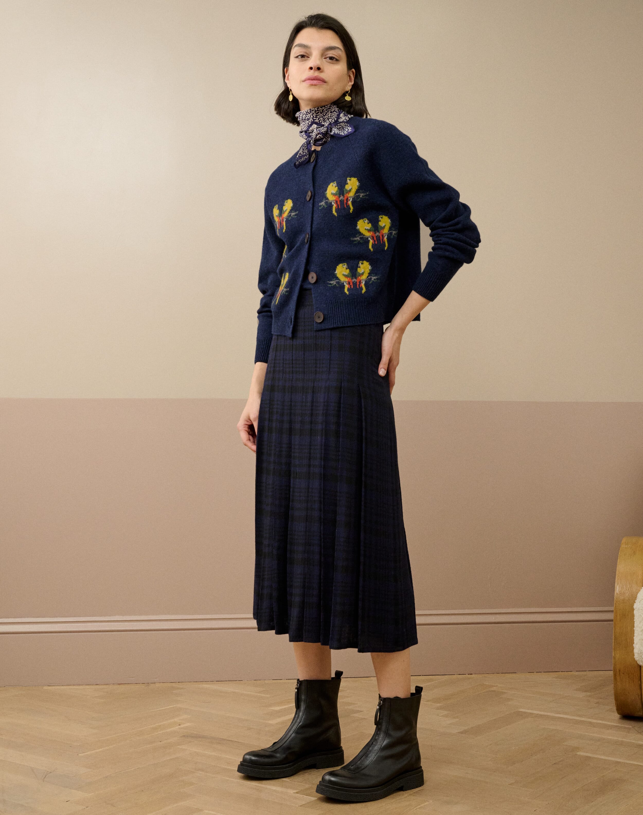 Supersoft Lambswool Parrot Cardigan