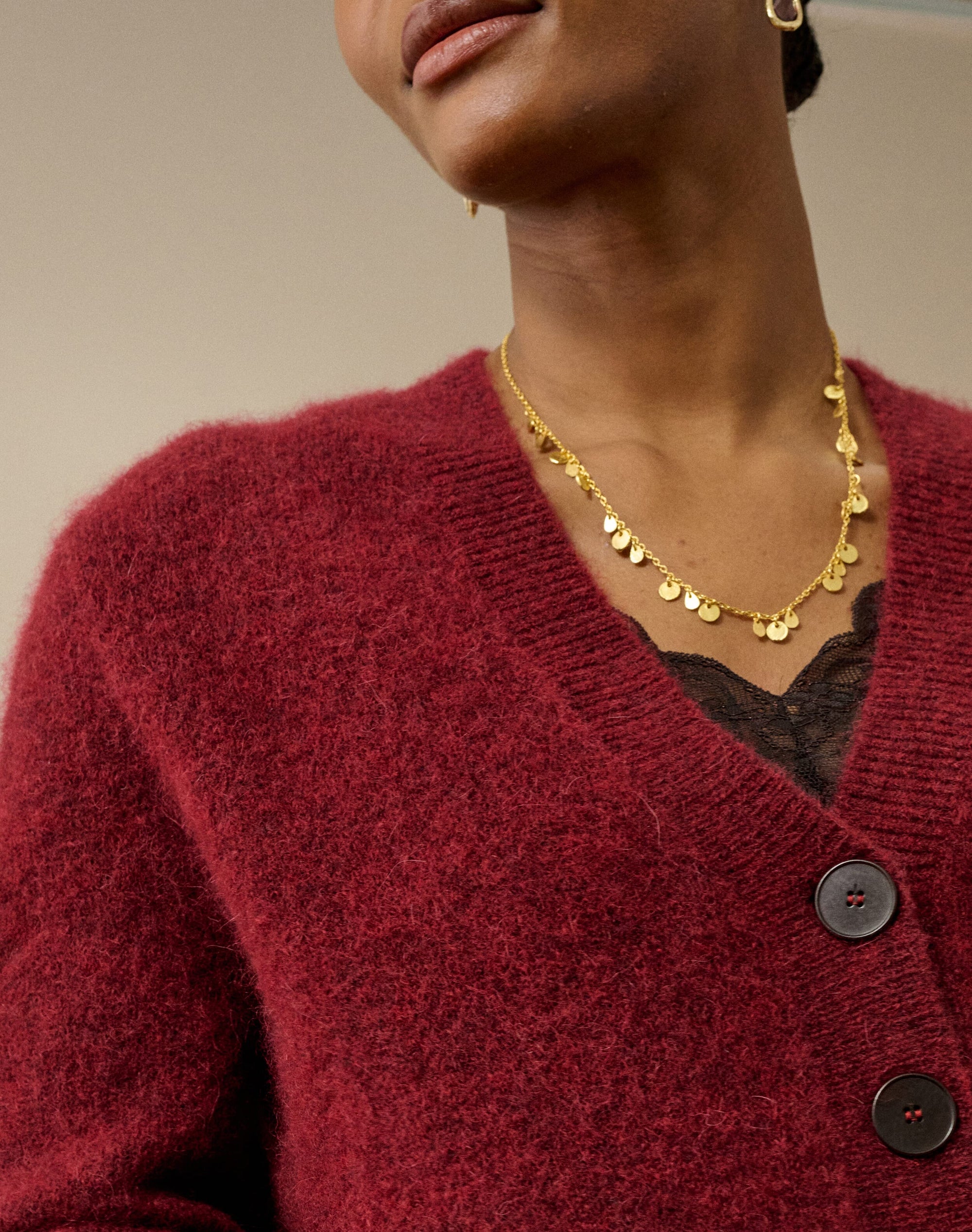 Alpaca V Neck Cardigan