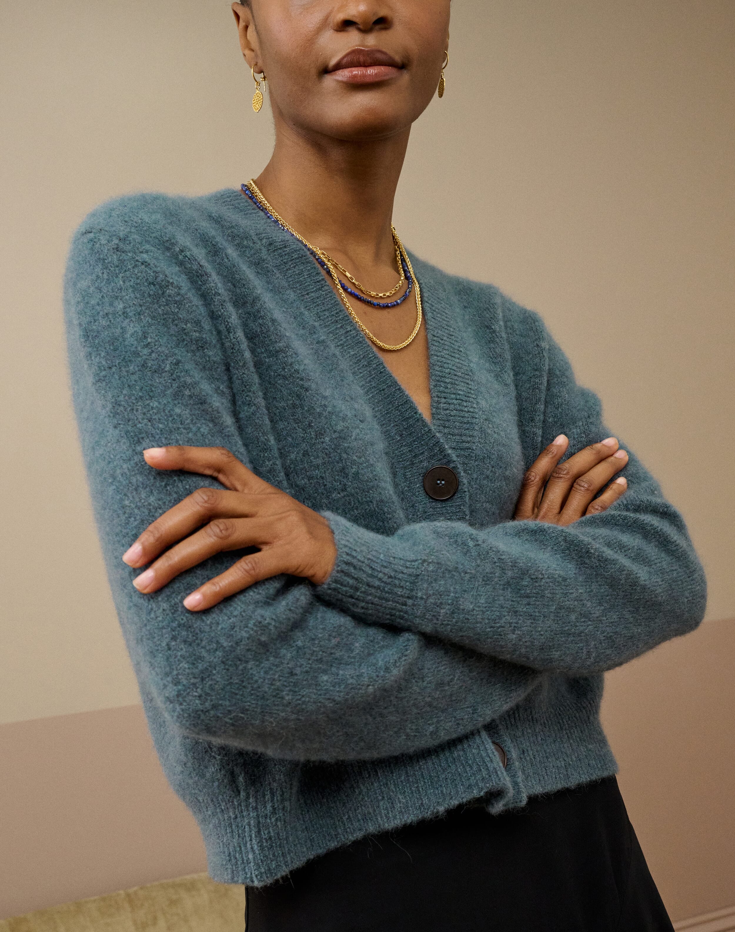 Alpaca V Neck Cardigan