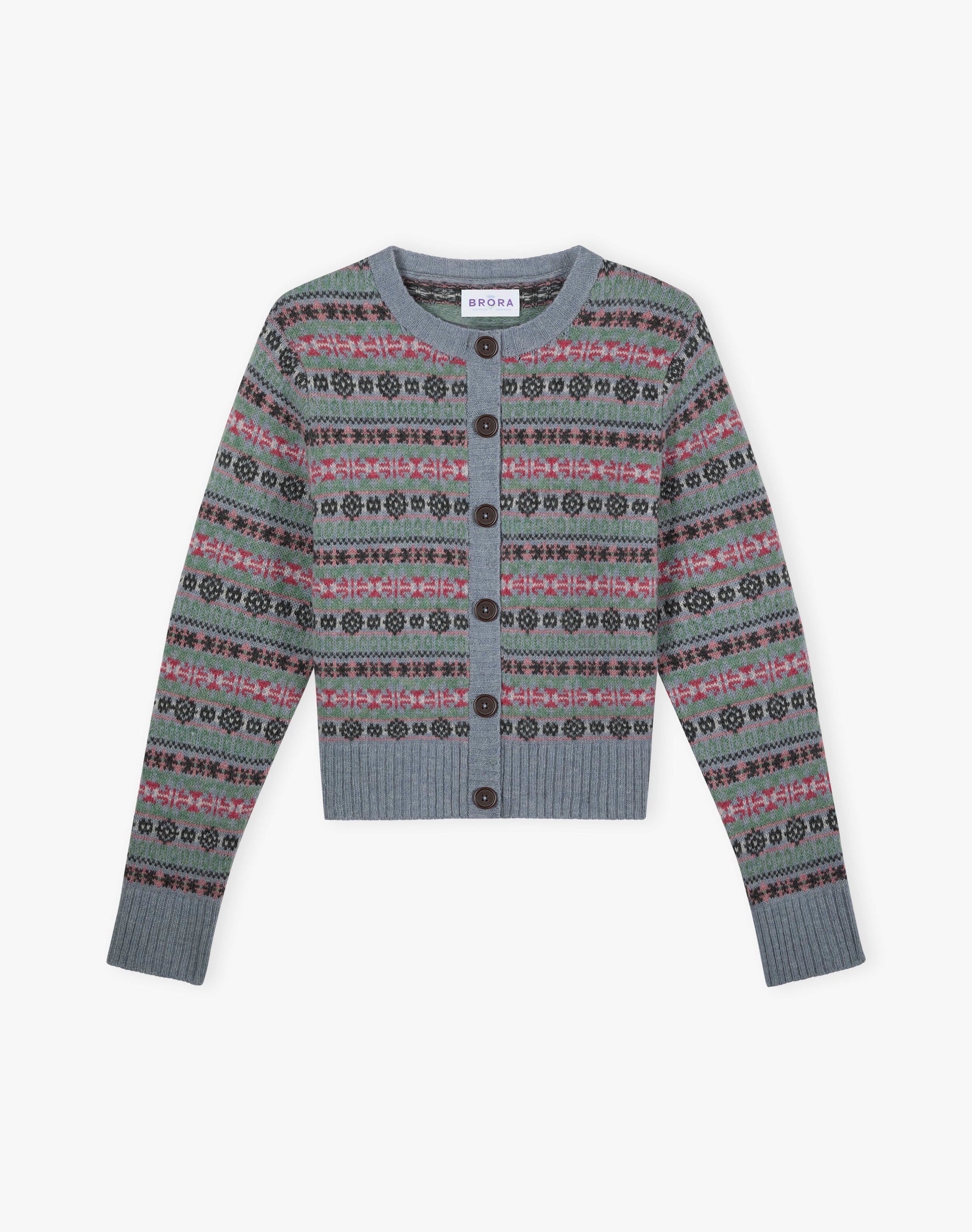 Merino Lambswool Fair Isle Cardigan
