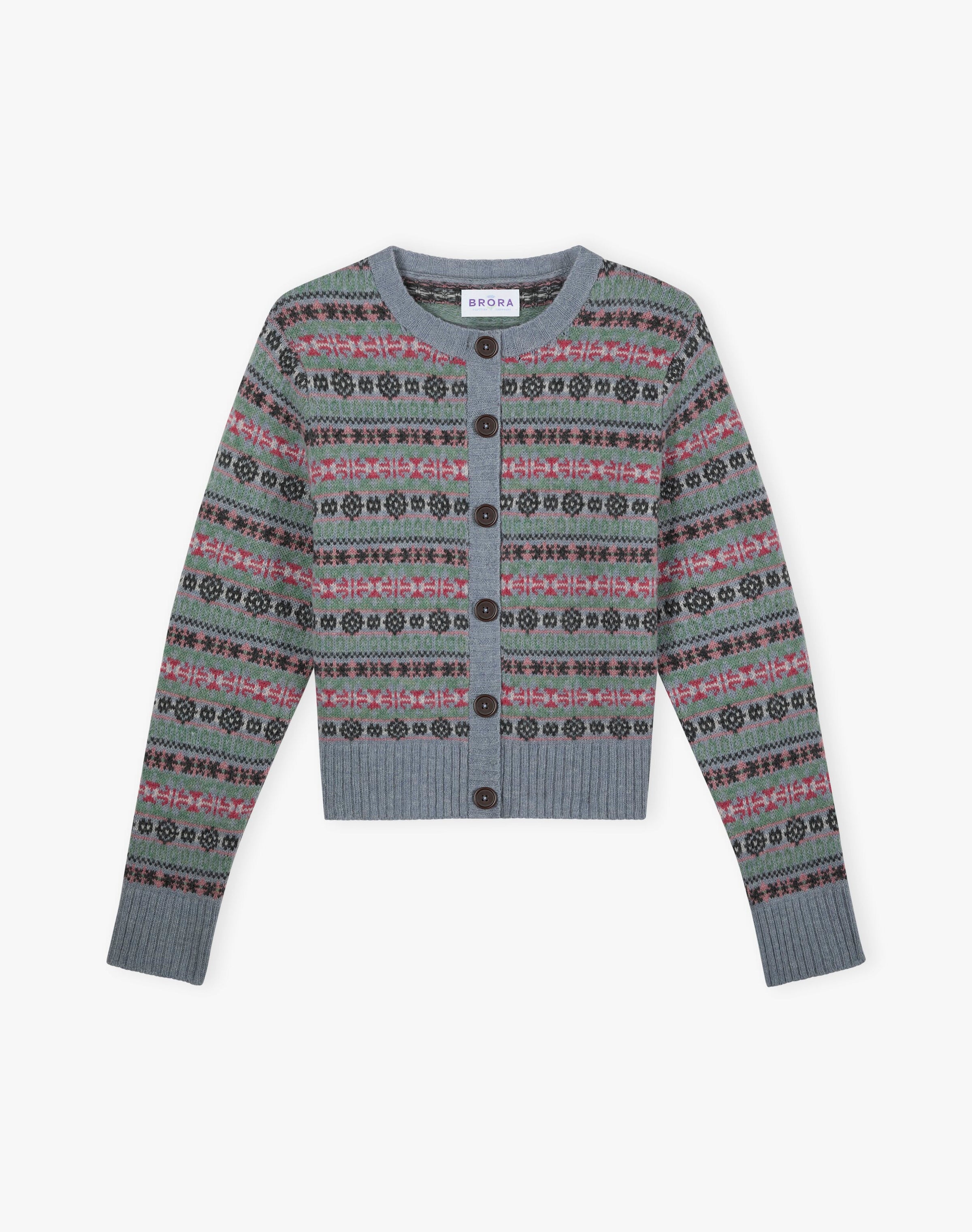 Merino Lambswool Fair Isle Cardigan