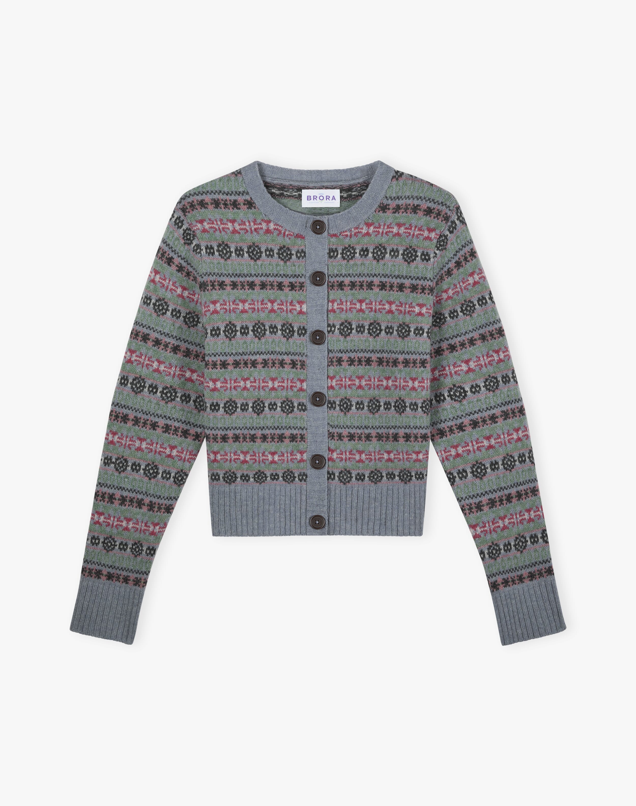 Merino Lambswool Fair Isle Cardigan
