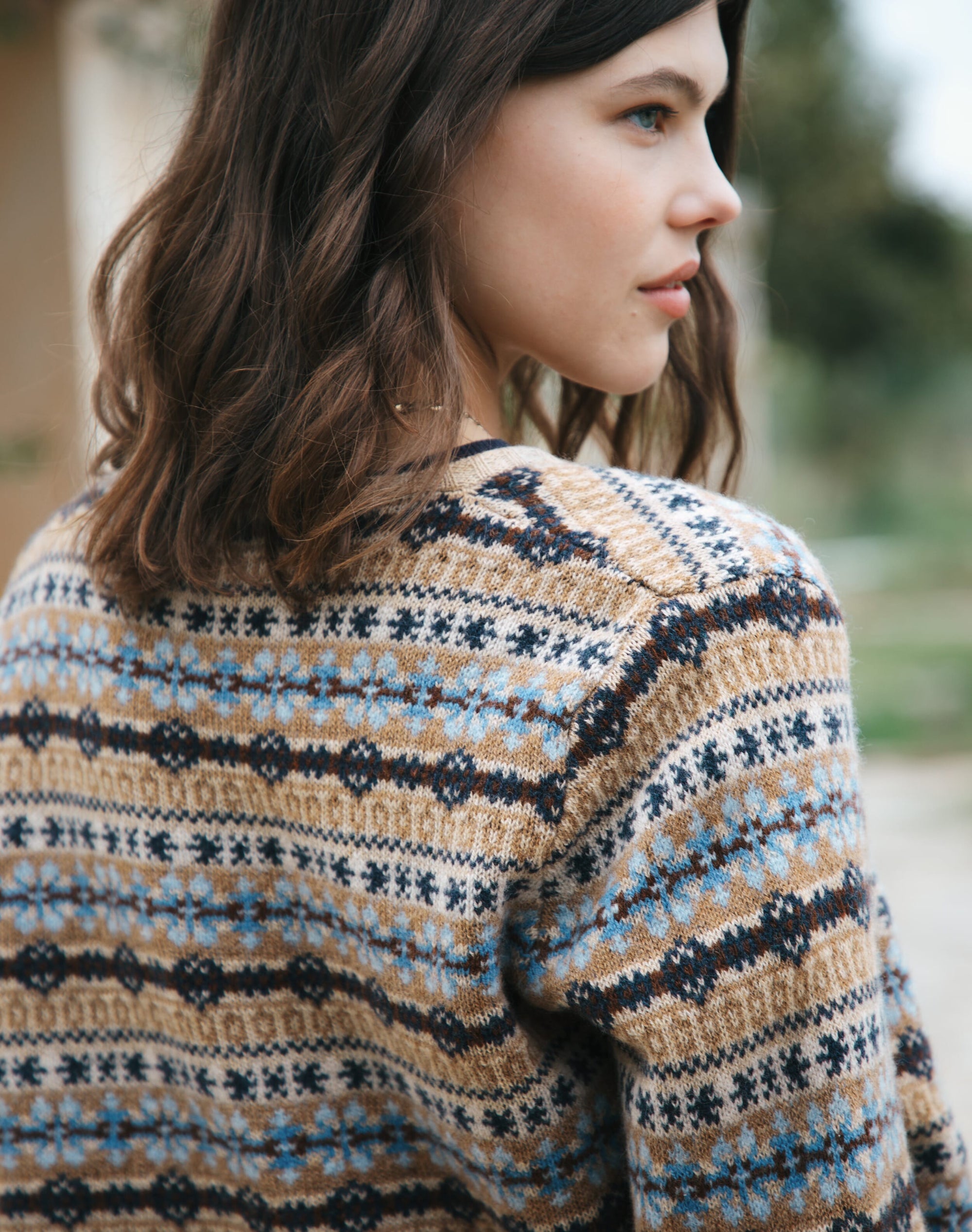 Merino Lambswool Fair Isle Cardigan