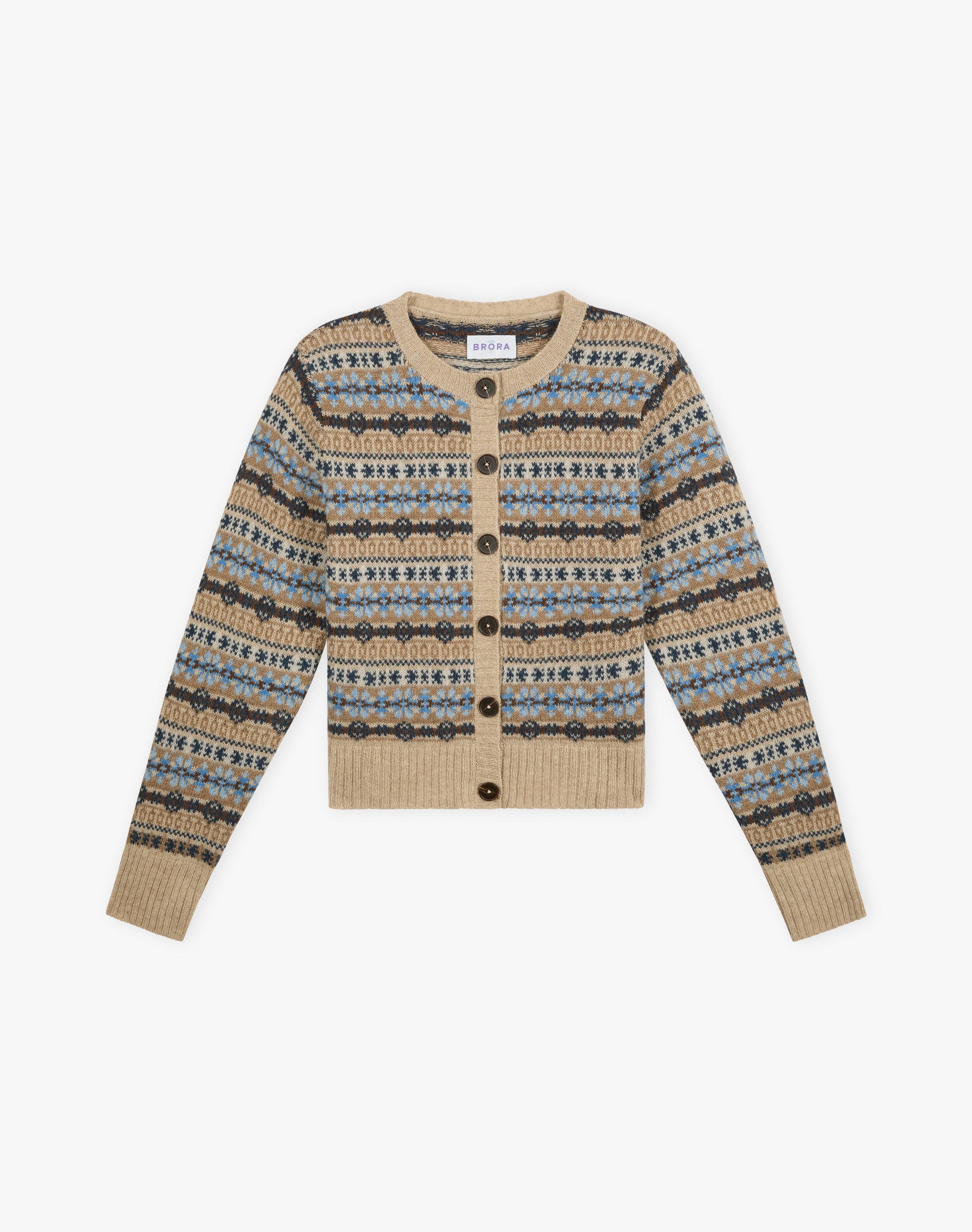 Merino Lambswool Fair Isle Cardigan