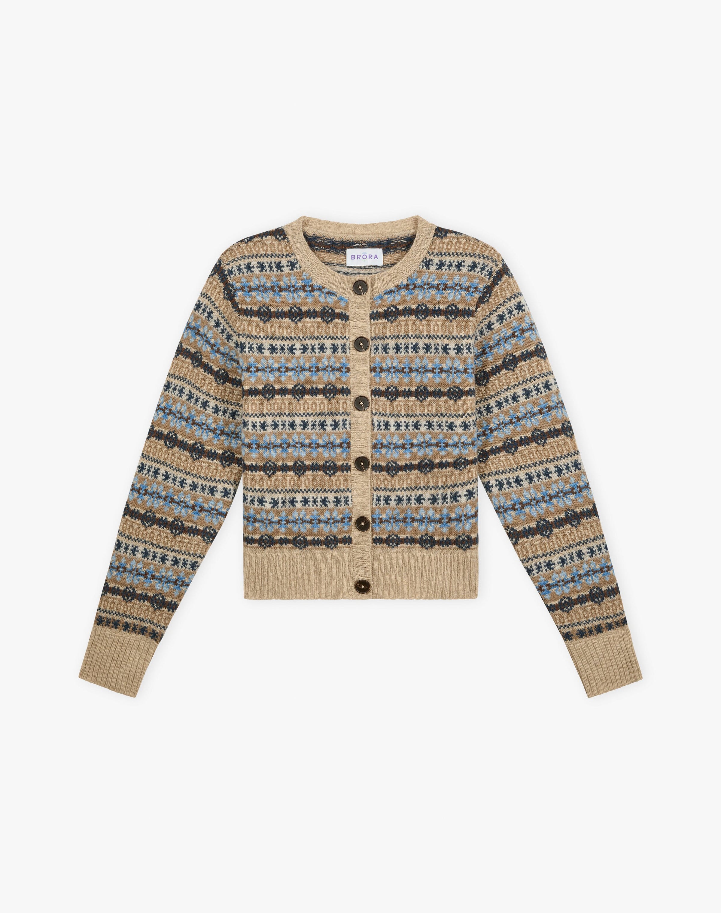 Merino Lambswool Fair Isle Cardigan