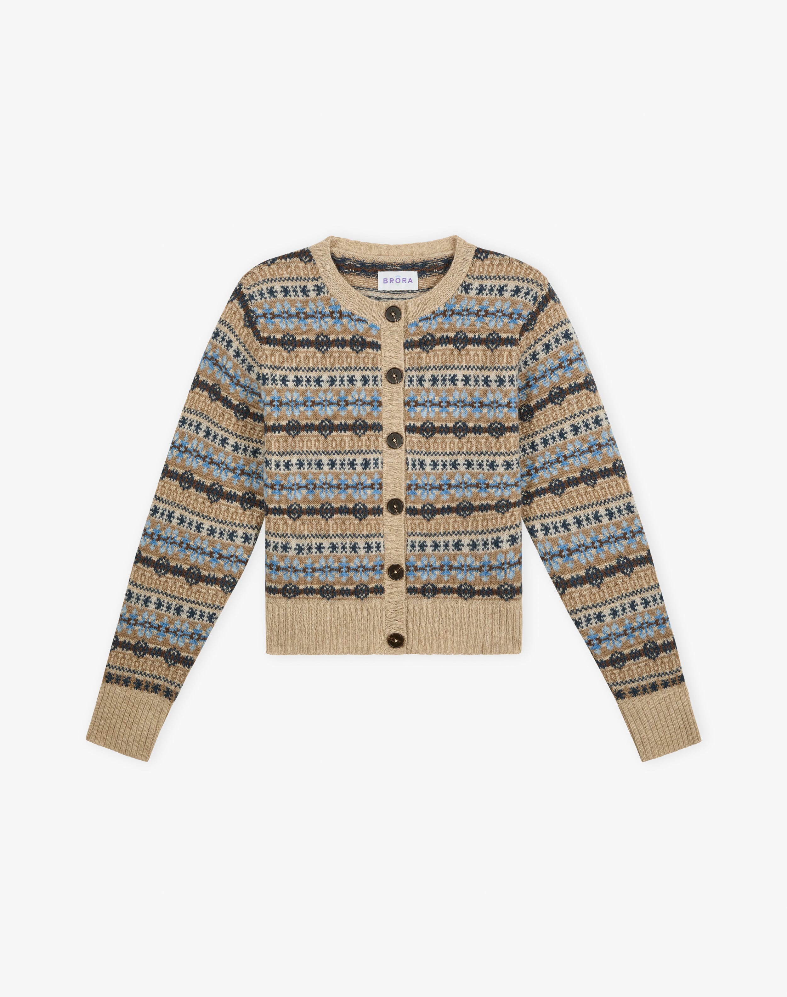 Merino Lambswool Fair Isle Cardigan