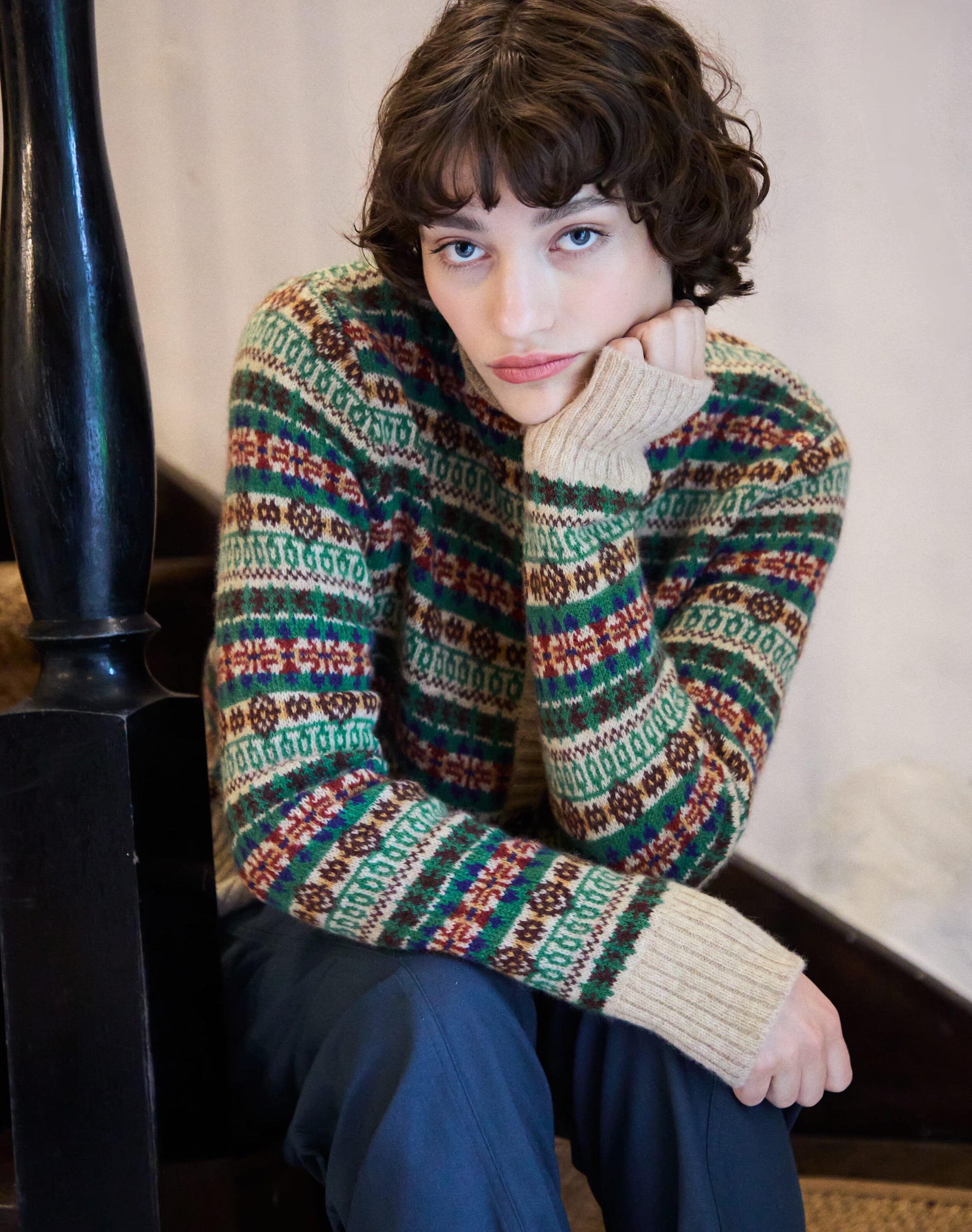 Merino Lambswool Fair Isle Cardigan