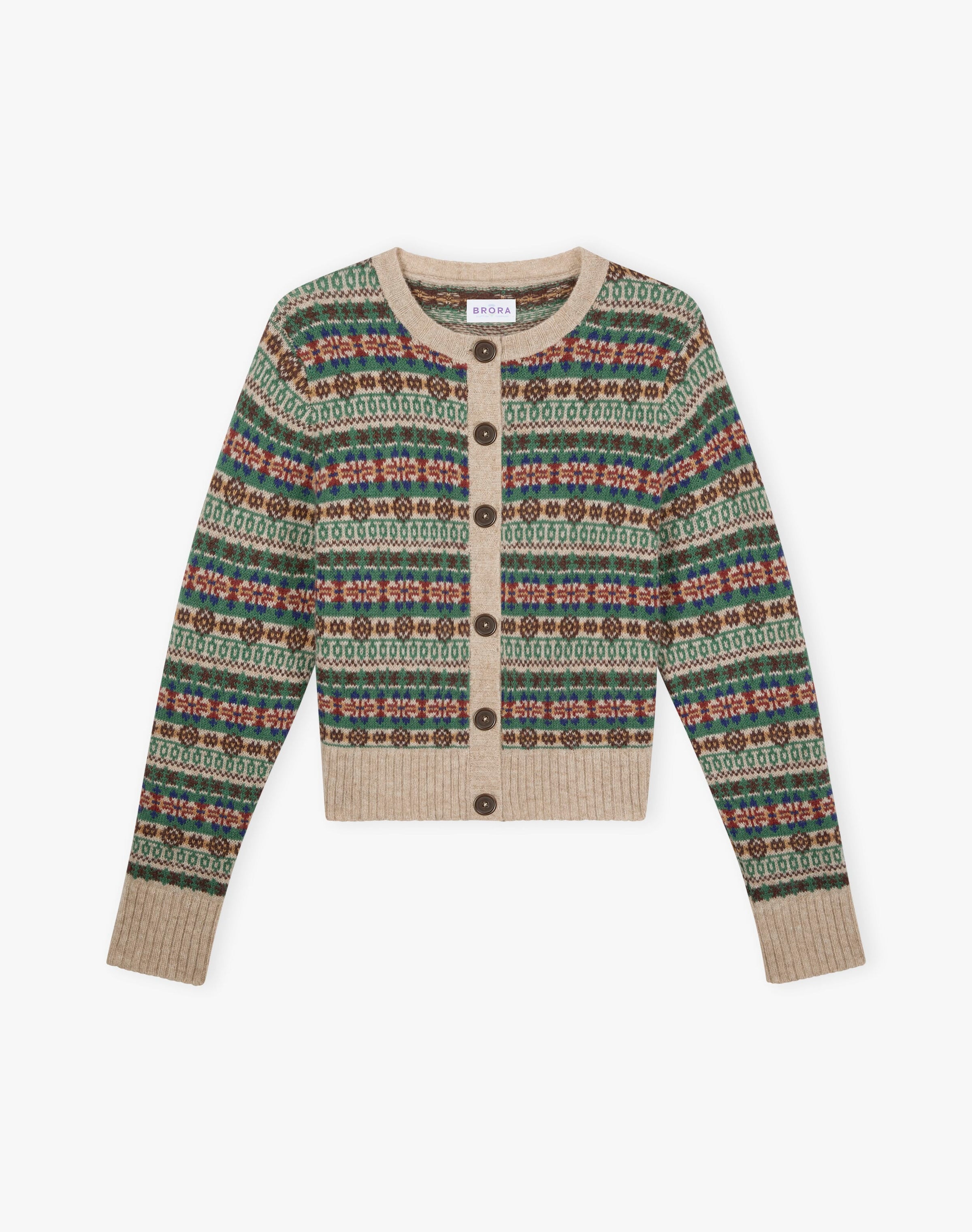 Merino Lambswool Fair Isle Cardigan