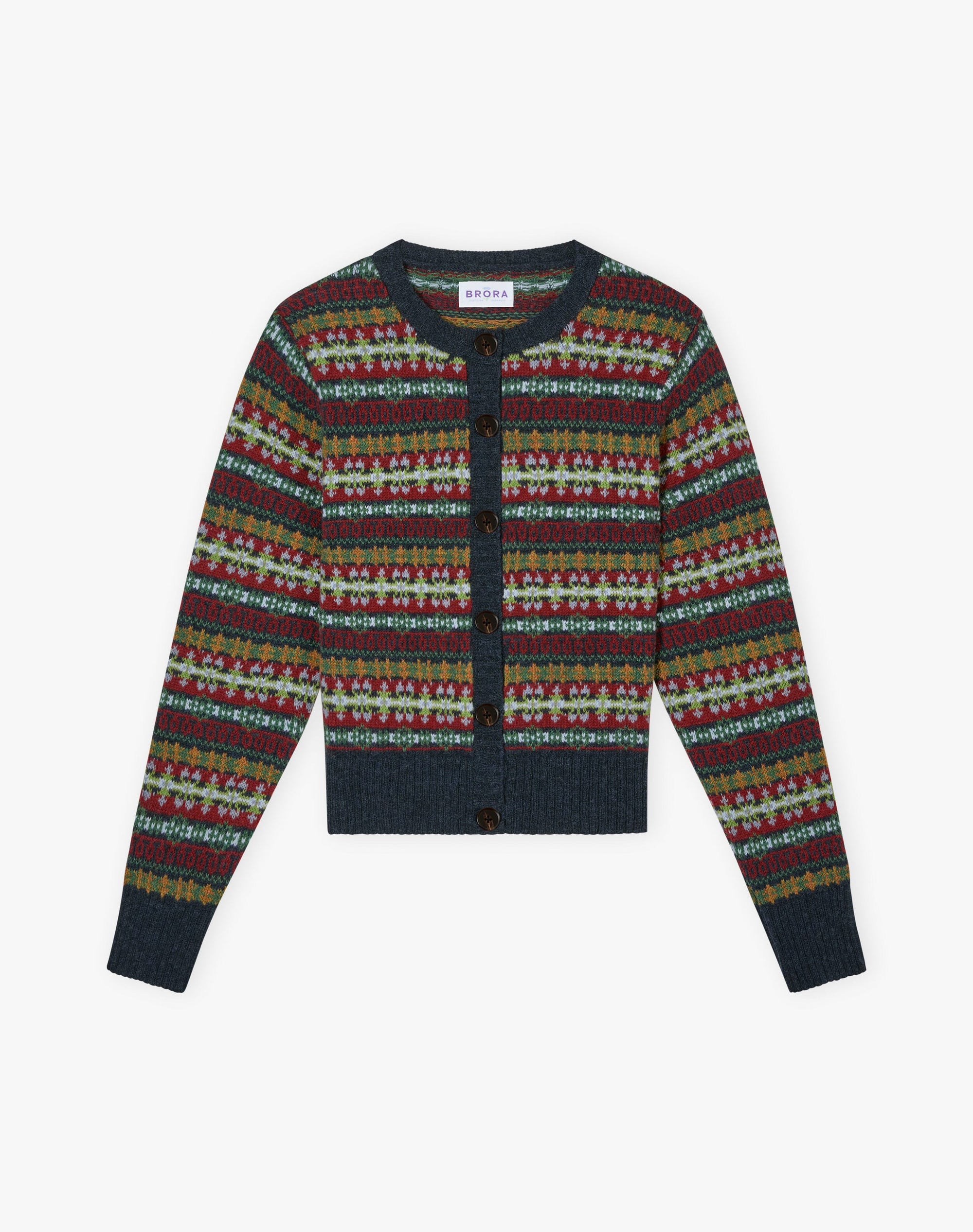Merino Lambswool Fair Isle Cardigan