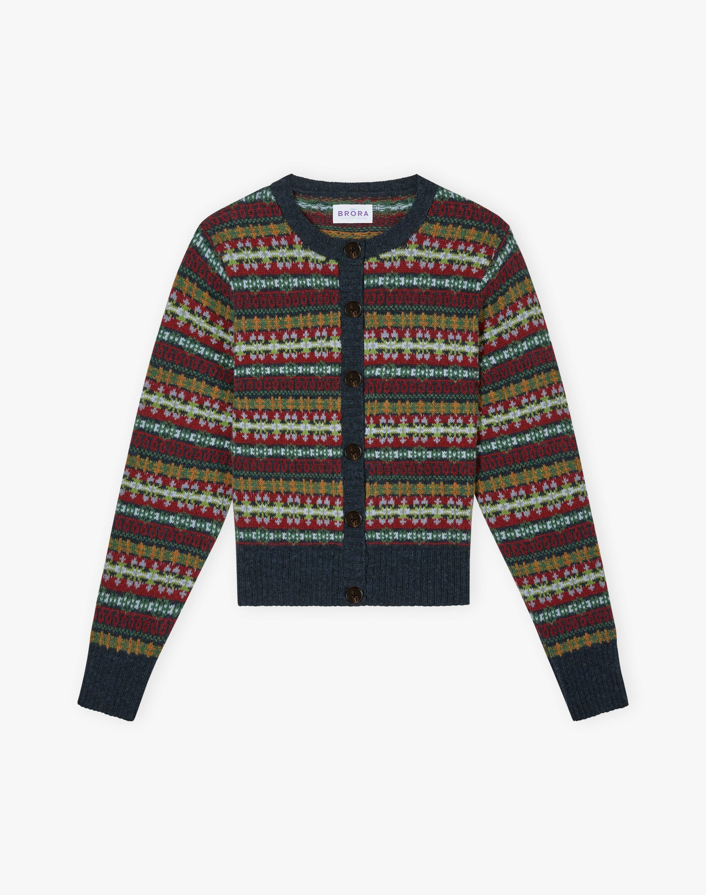 Merino Lambswool Fair Isle Cardigan
