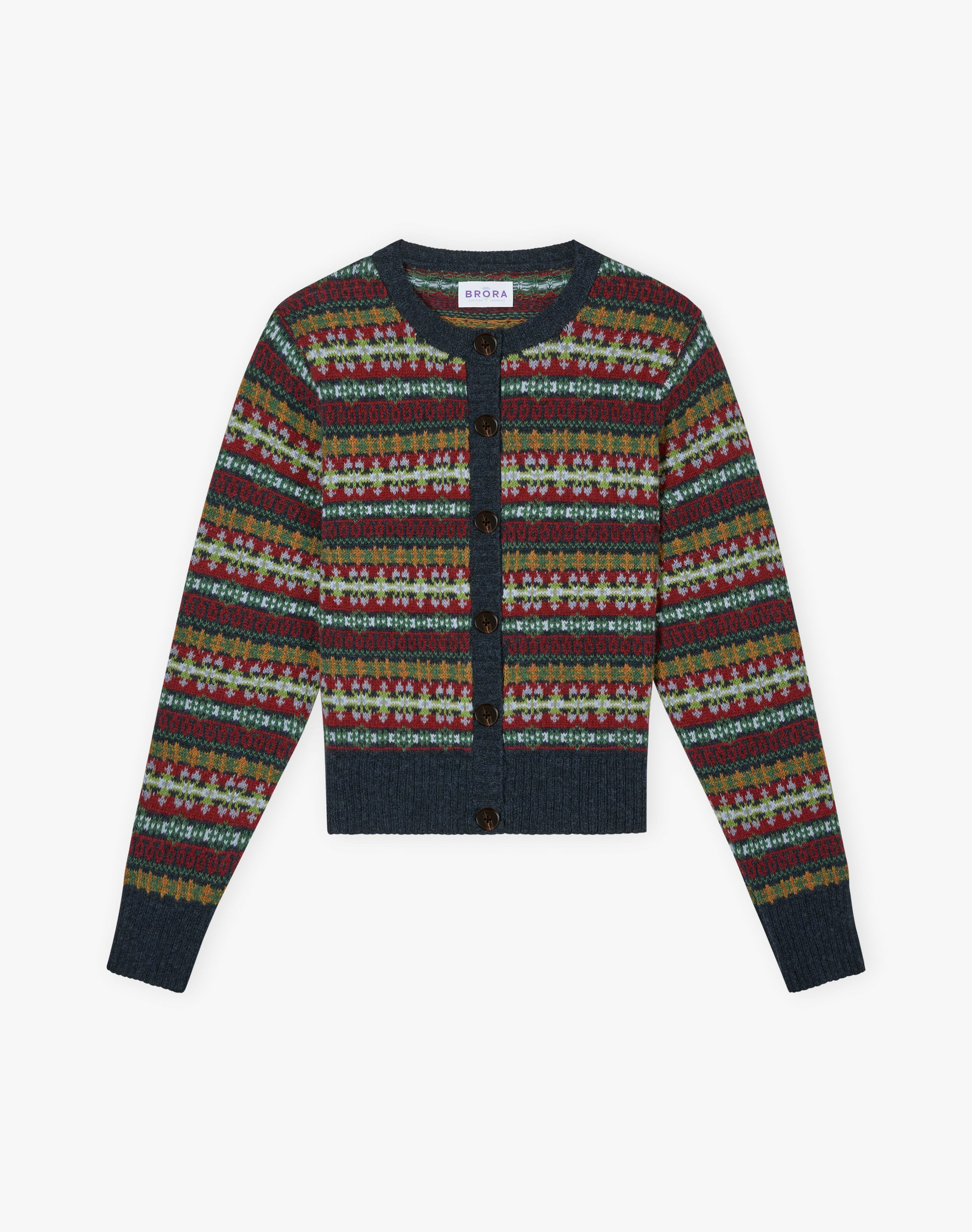 Merino Lambswool Fair Isle Cardigan