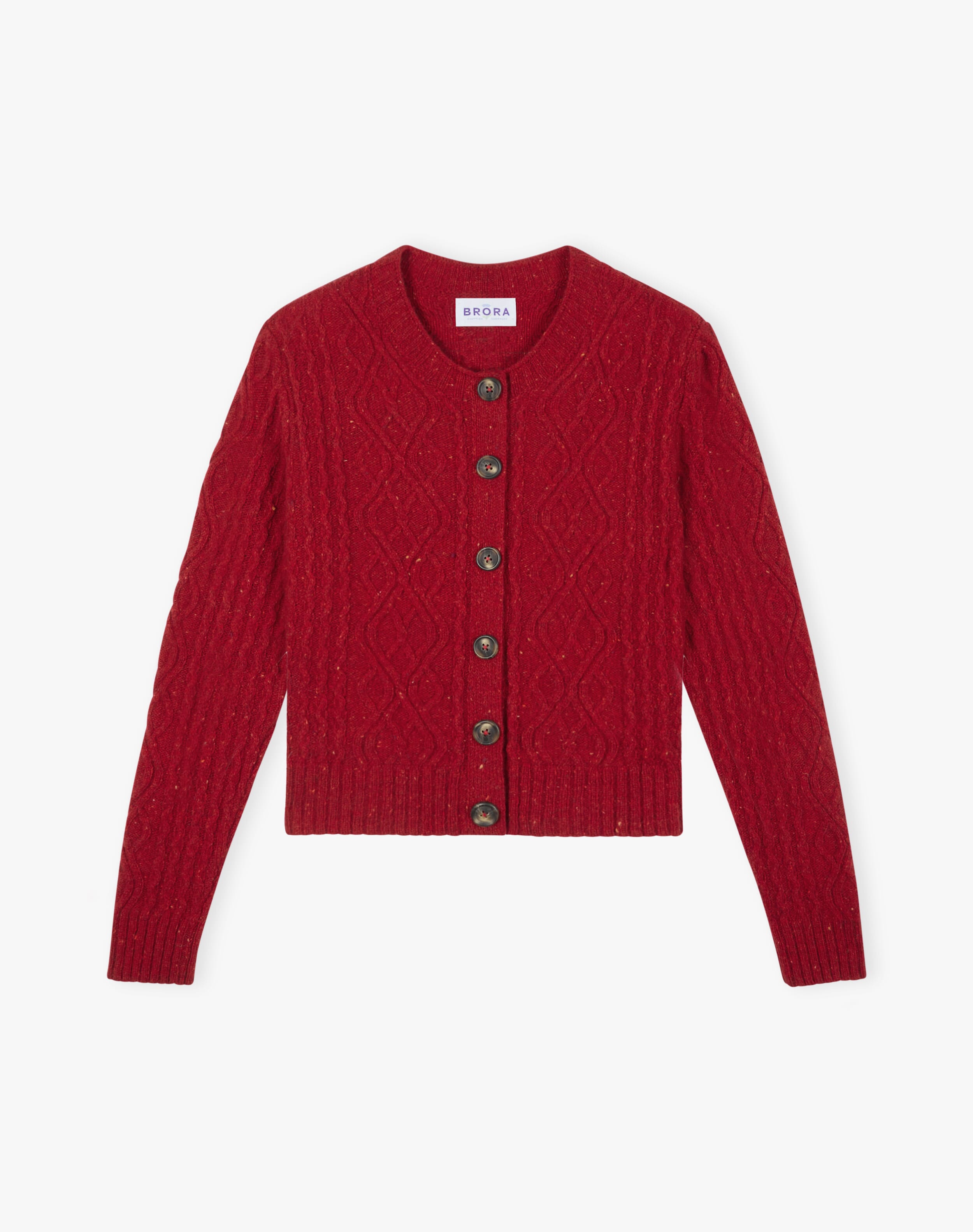 Wool Donegal Aran Cardigan