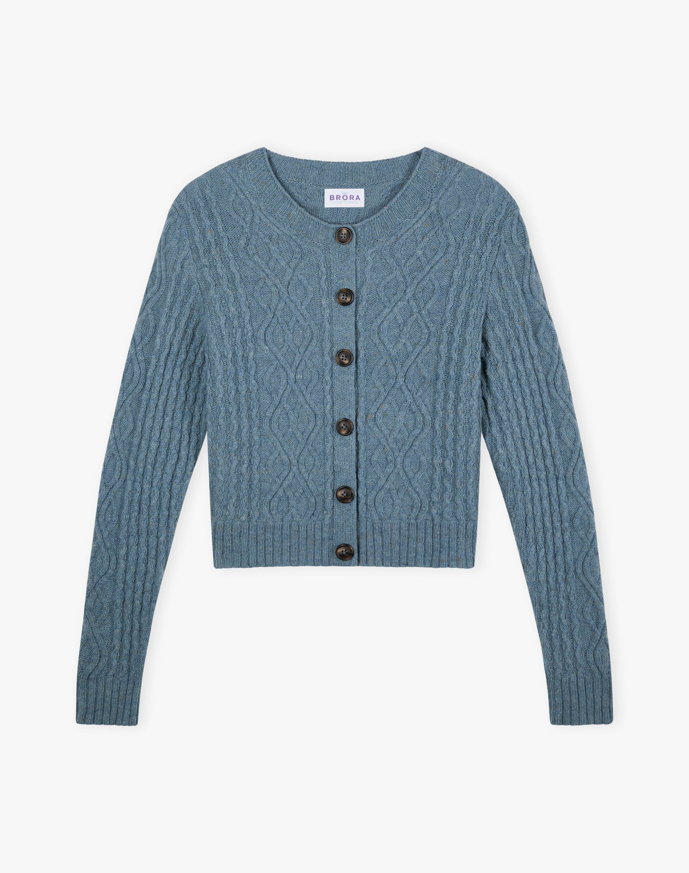 Wool Donegal Aran Cardigan