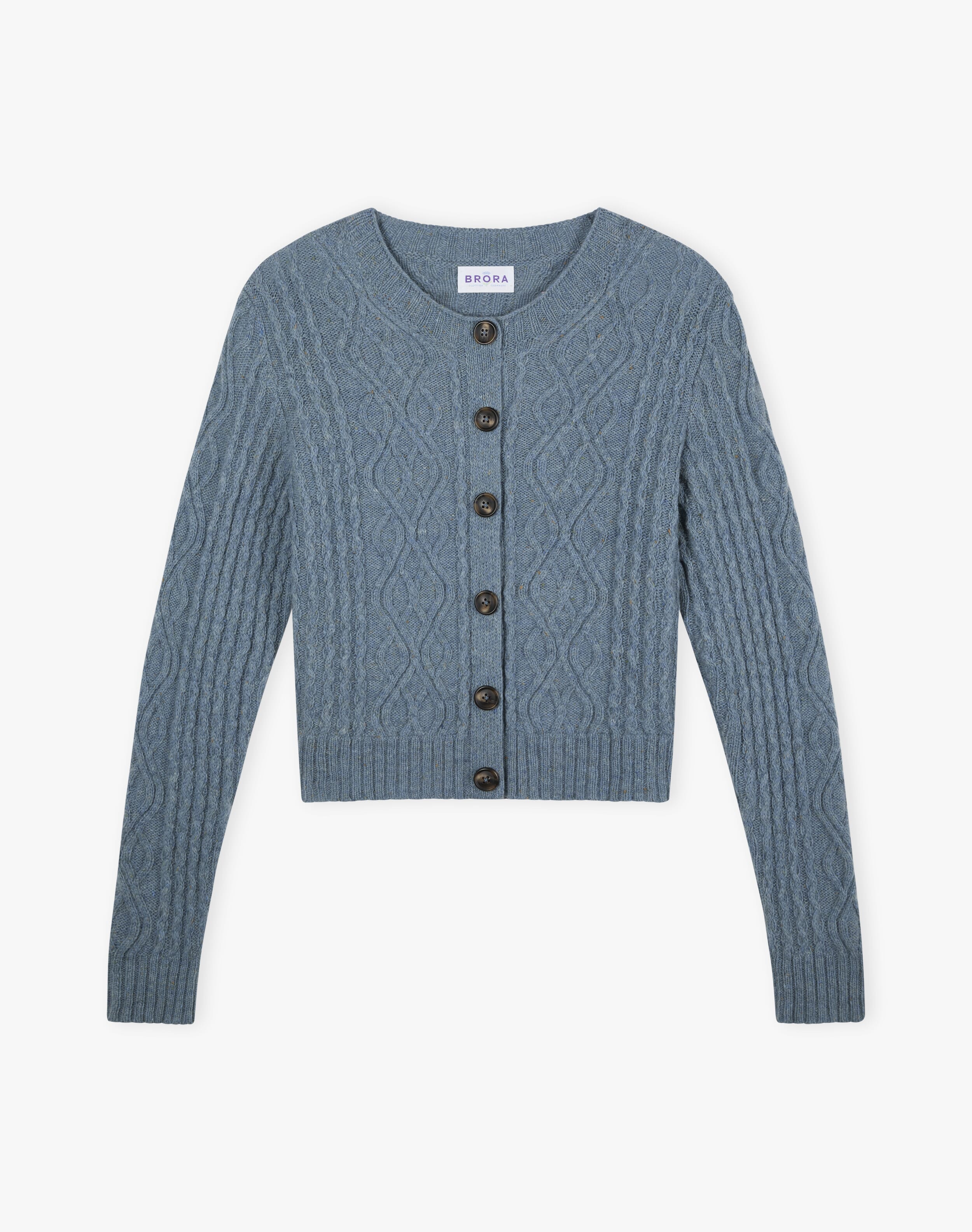 Wool Donegal Aran Cardigan