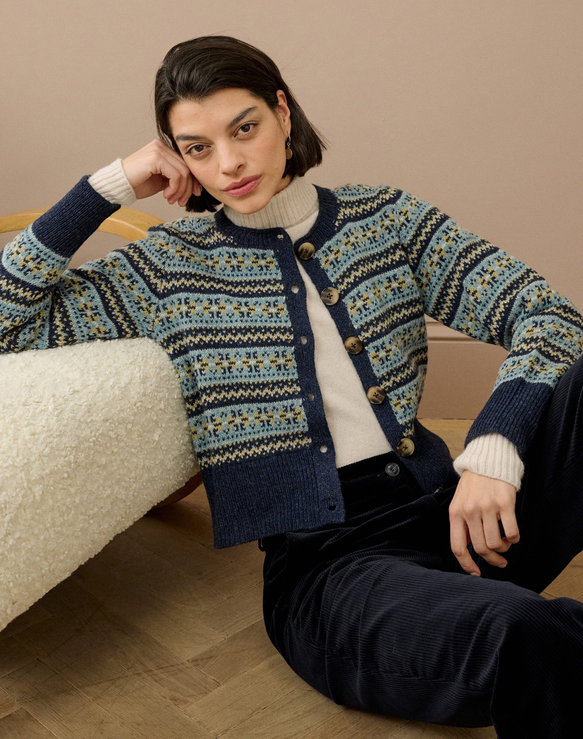 Wool Fair Isle Cardigan