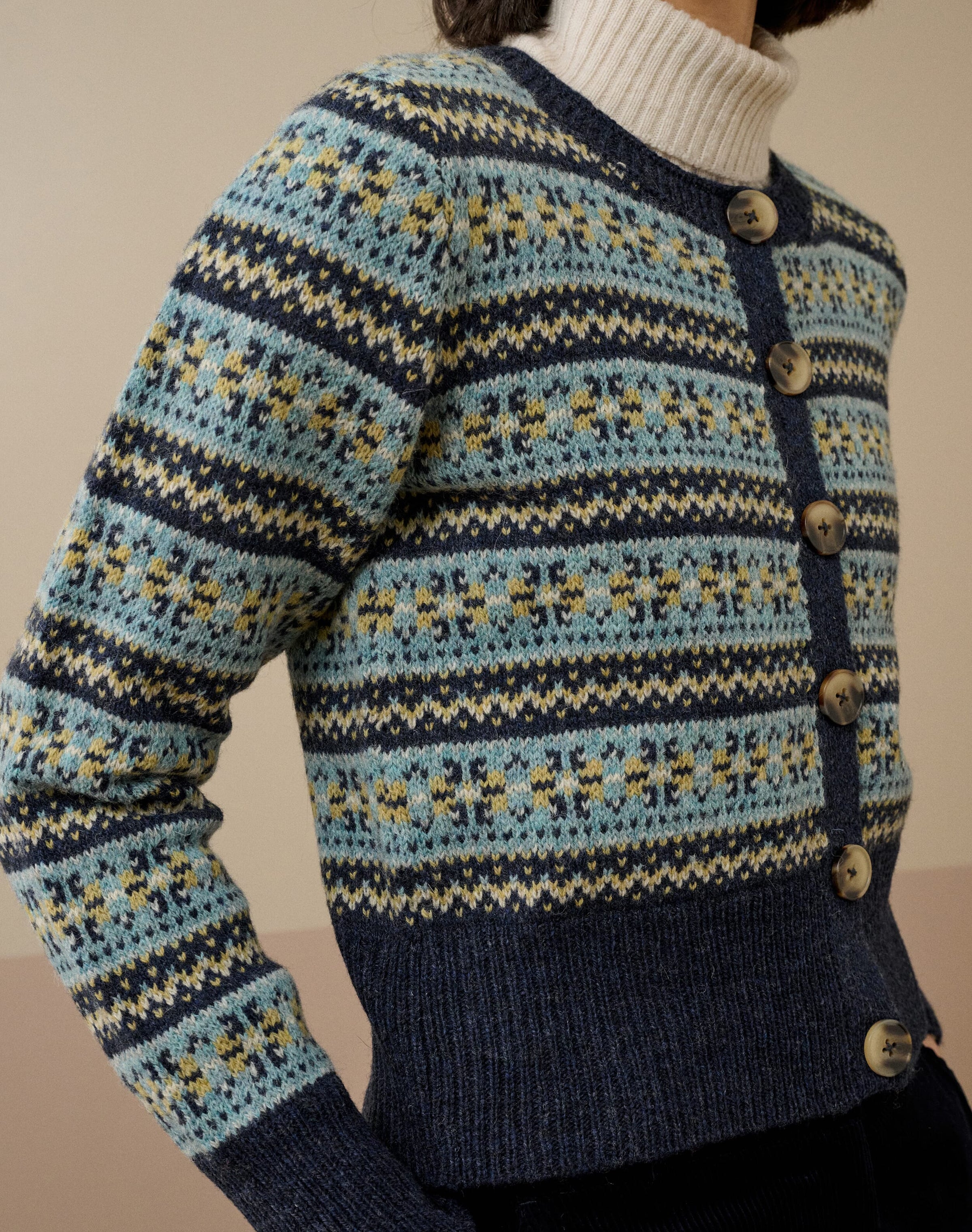 Wool Fair Isle Cardigan
