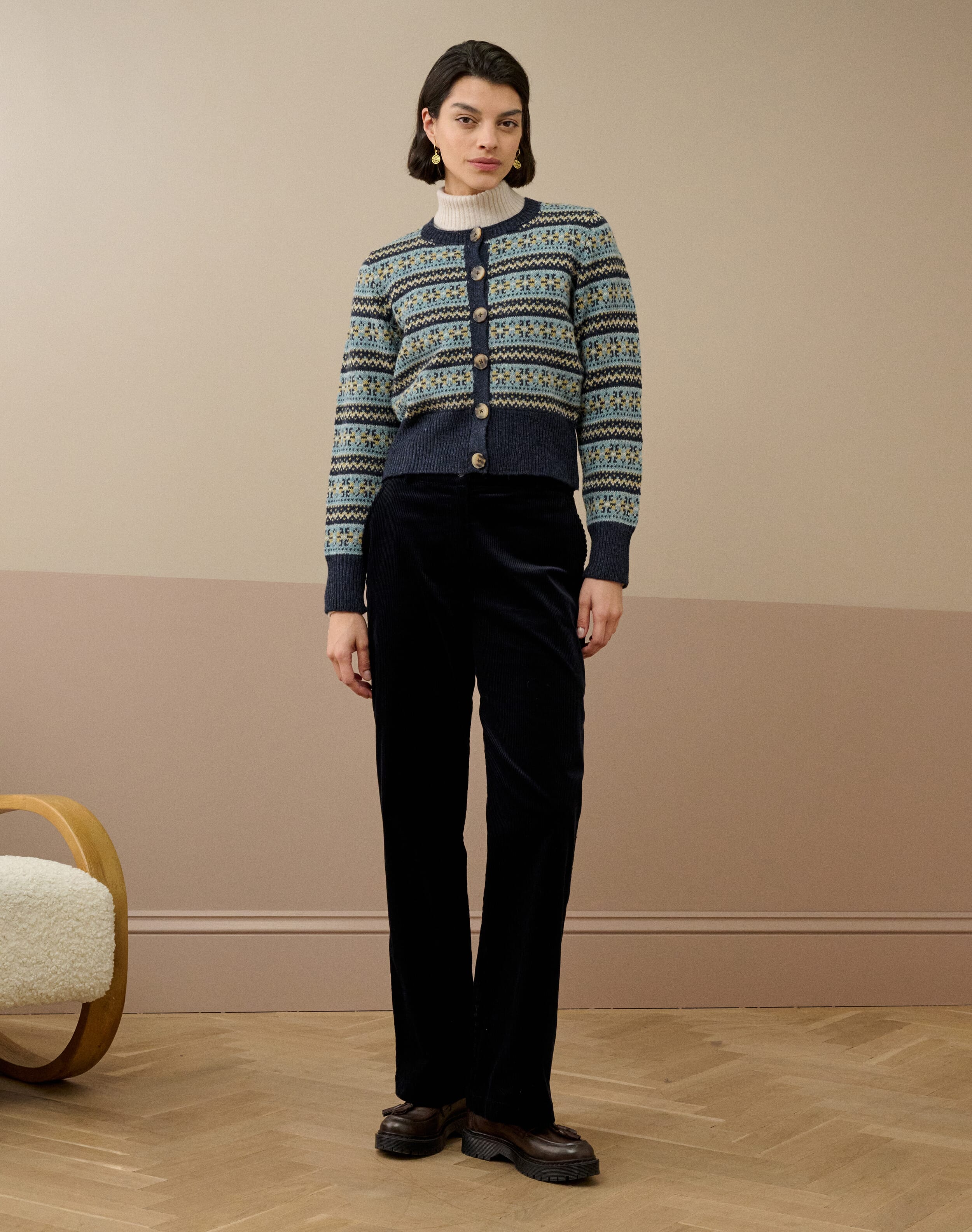 Wool Fair Isle Cardigan
