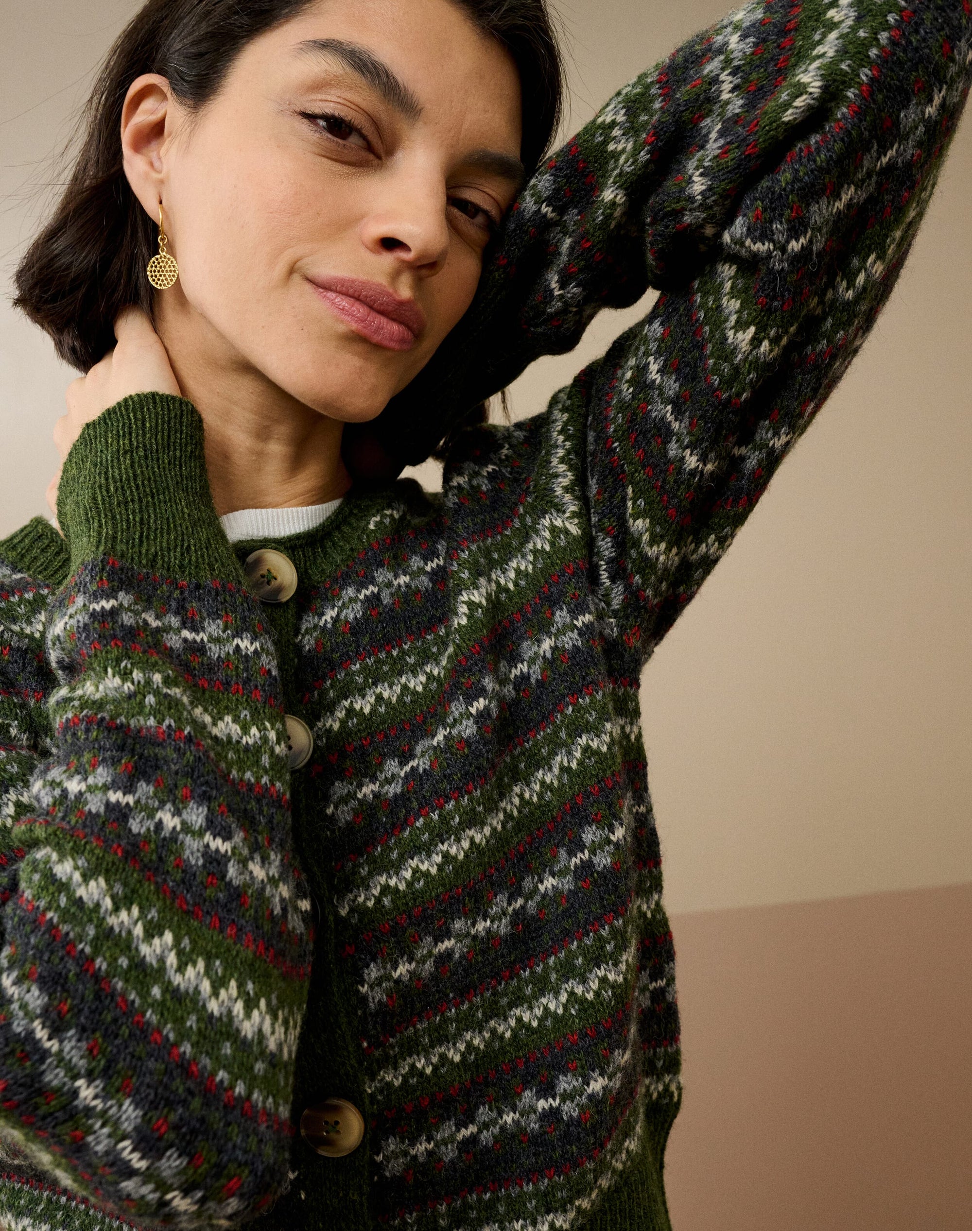 Wool Fair Isle Cardigan