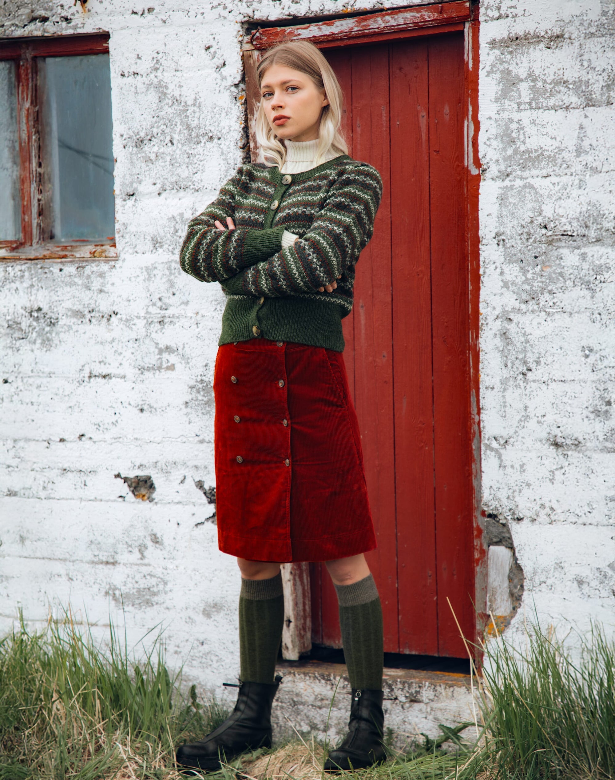 Wool Fair Isle Cardigan