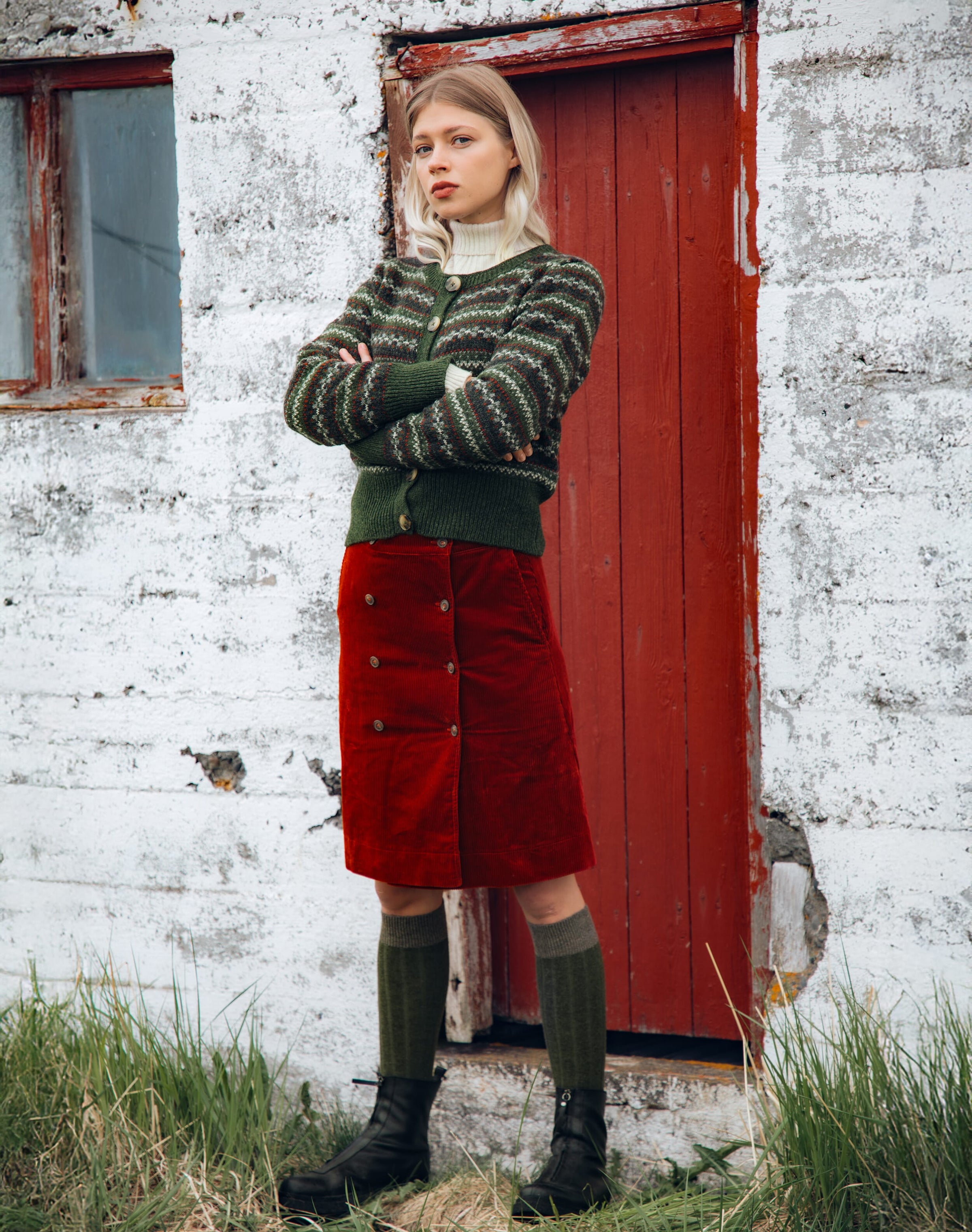 Wool Fair Isle Cardigan
