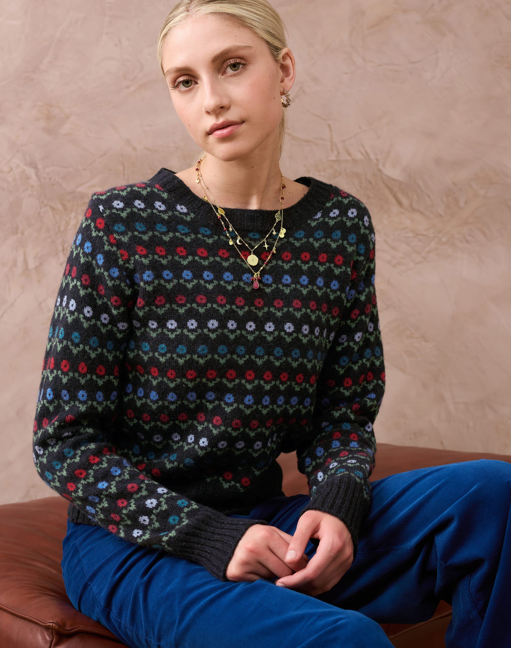 Merino Lambswool Folk Jumper