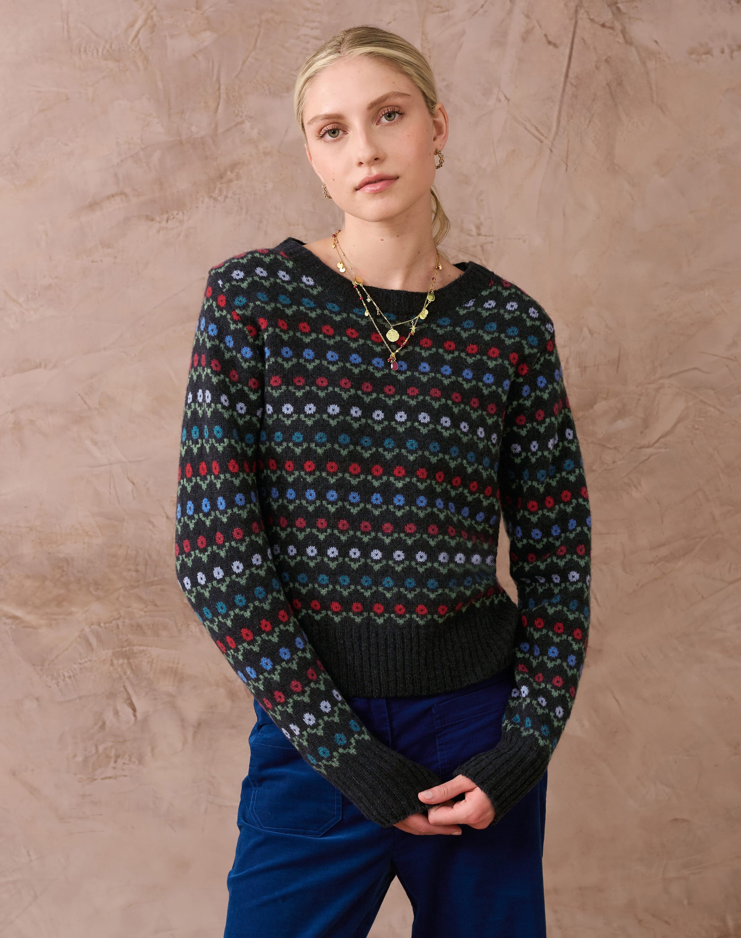 Merino Lambswool Folk Jumper