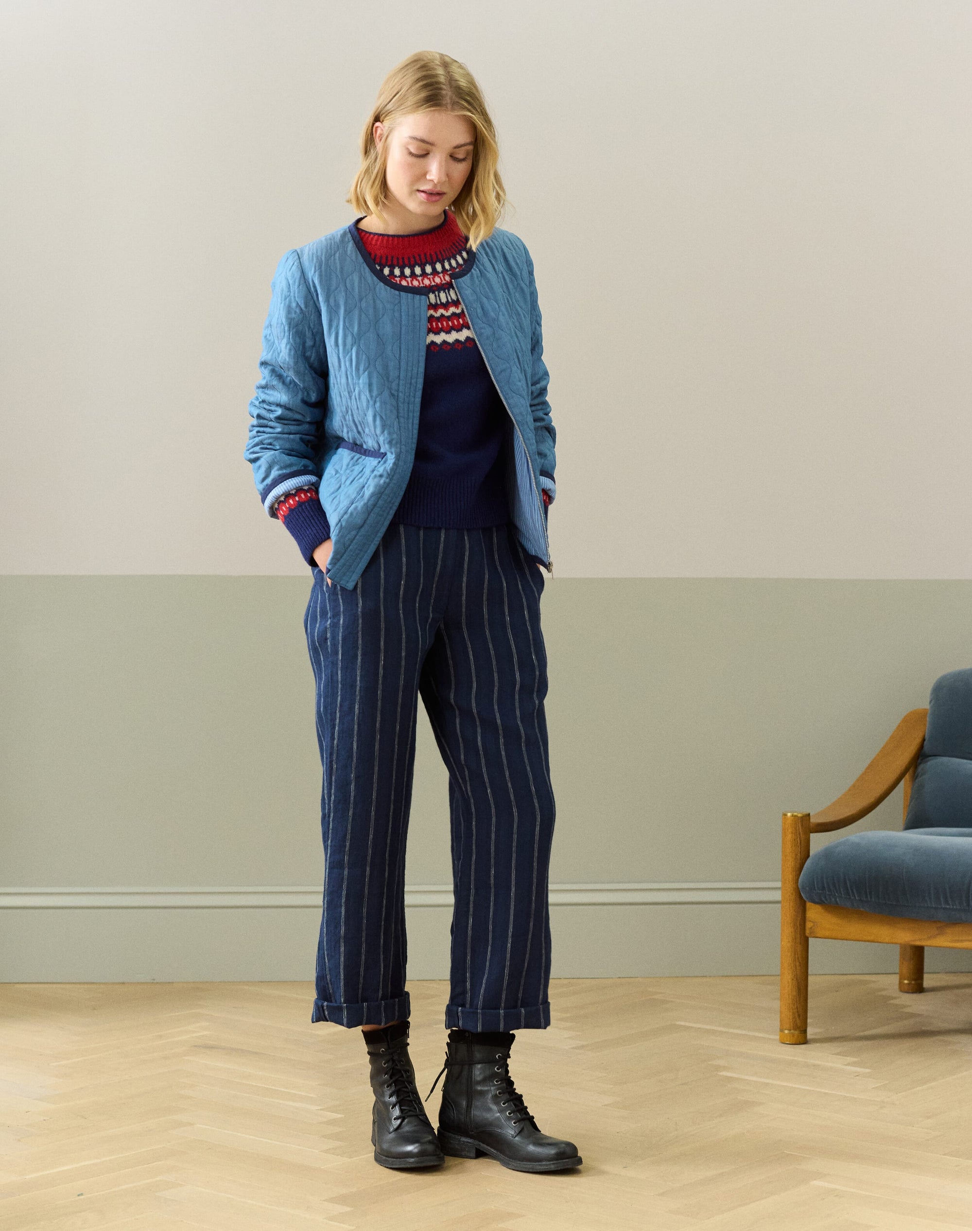 Supersoft Lambswool Fair Isle Yoke Jumper