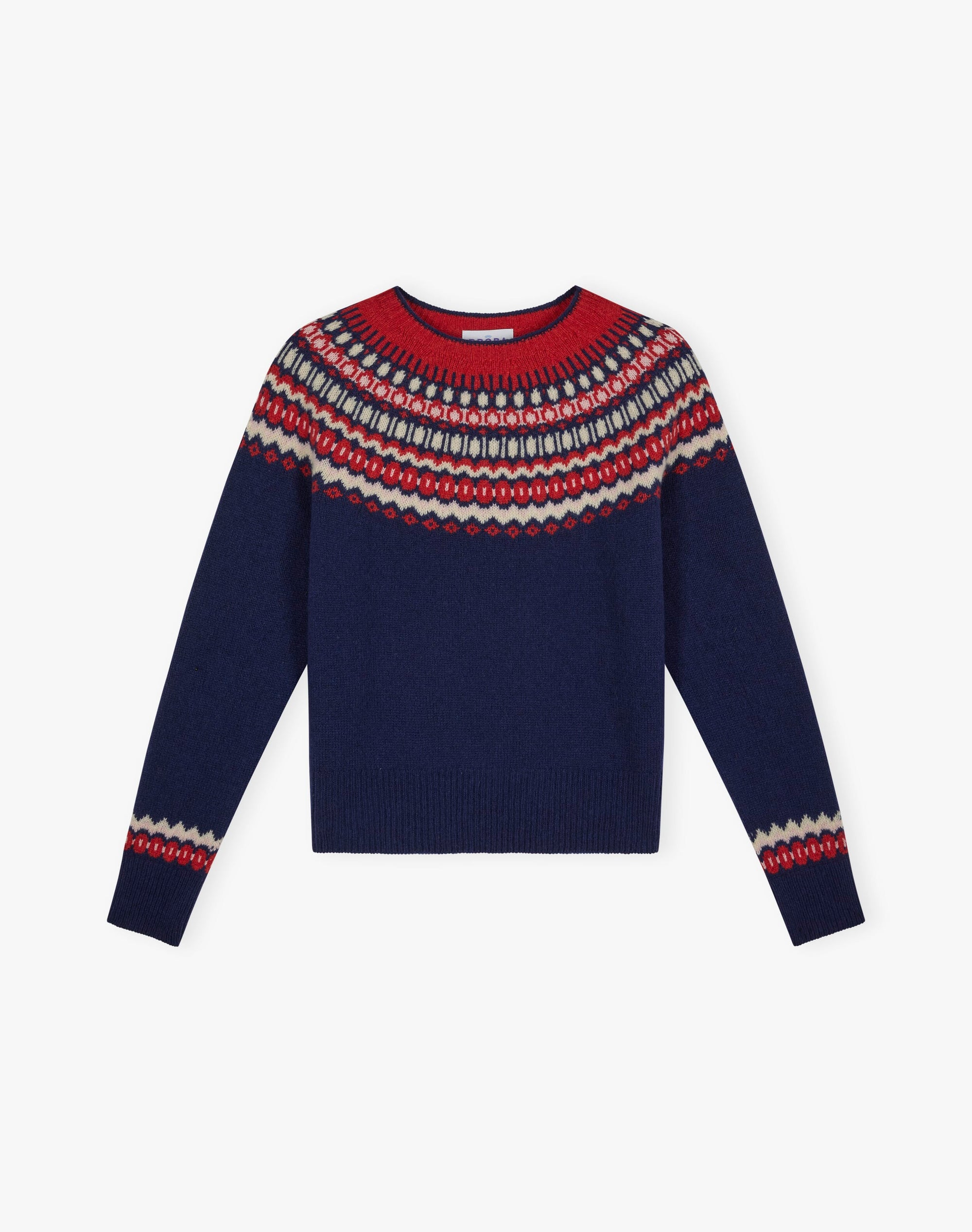 Supersoft Lambswool Fair Isle Yoke Jumper