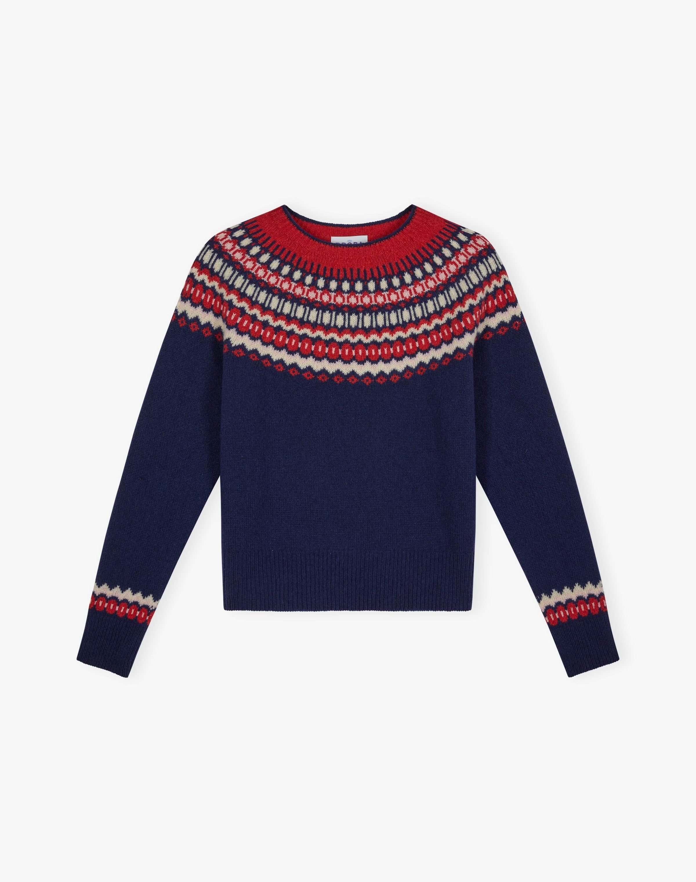 Supersoft Lambswool Fair Isle Yoke Jumper