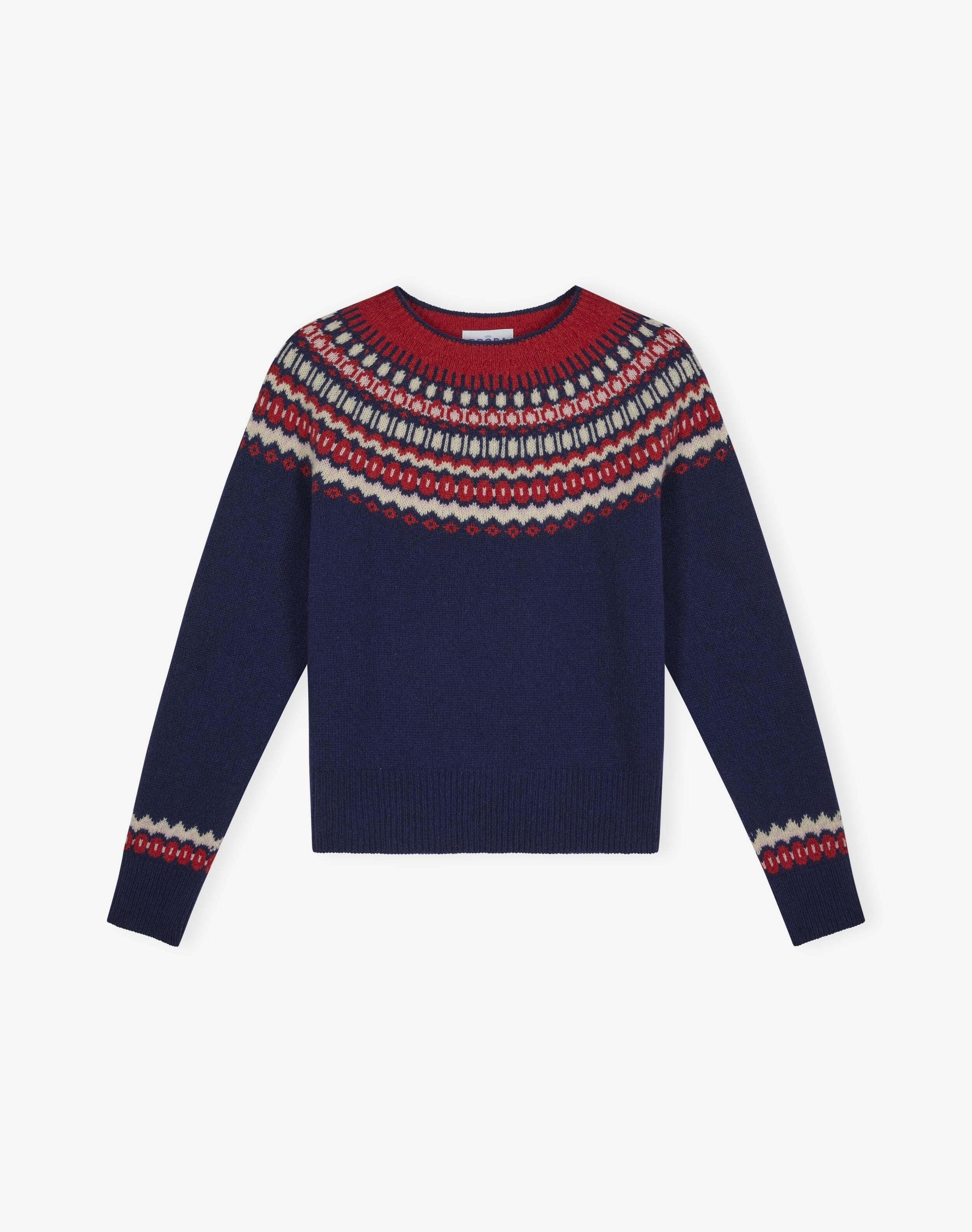 Supersoft Lambswool Fair Isle Yoke Jumper