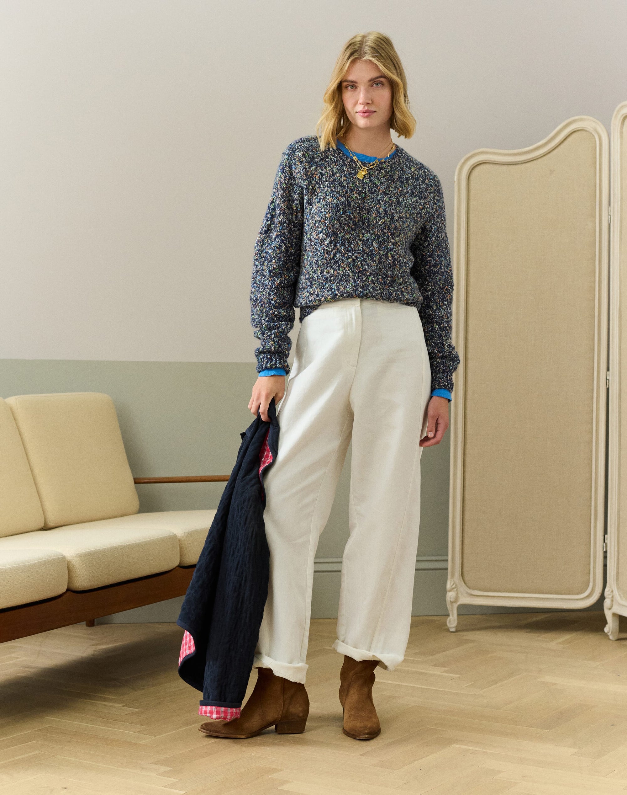 Alpaca & Cotton Marl Jumper