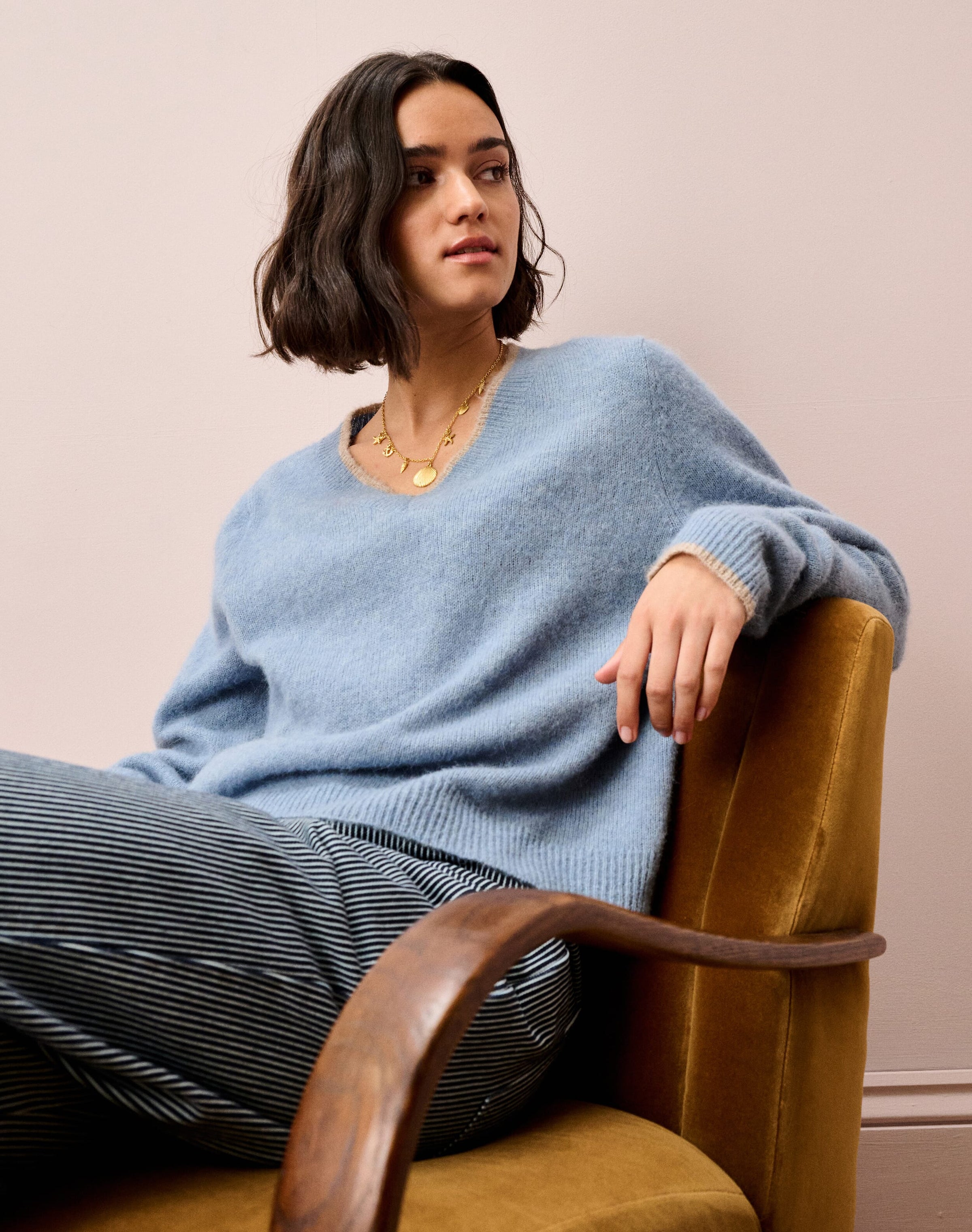 Alpaca V Neck Jumper