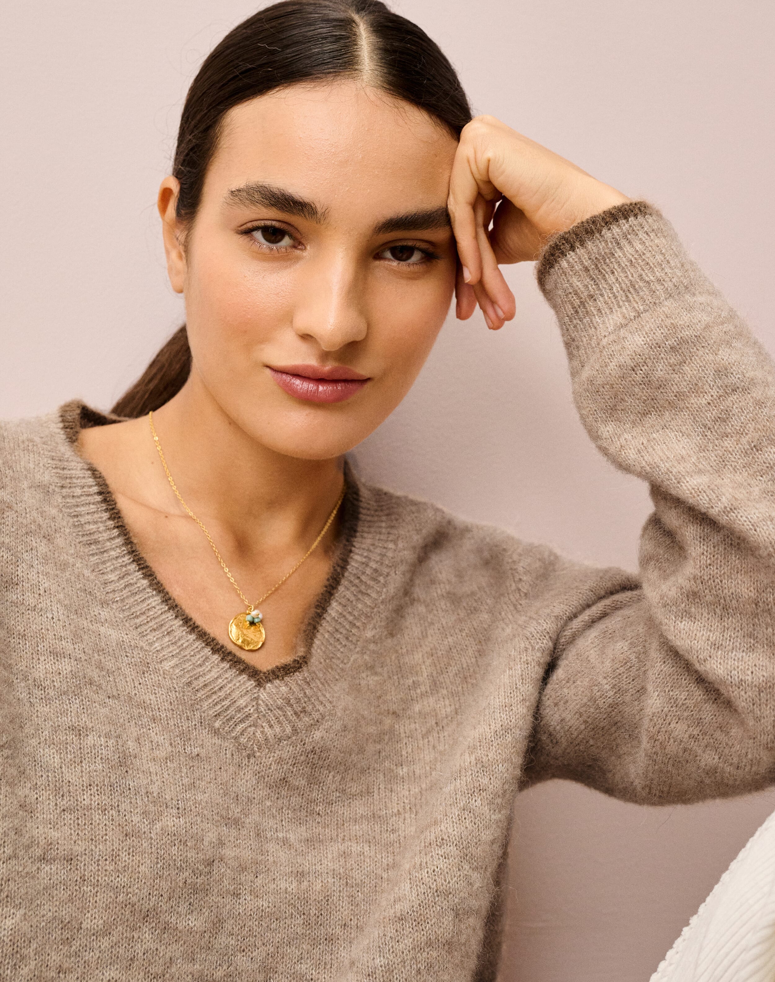Alpaca V Neck Jumper