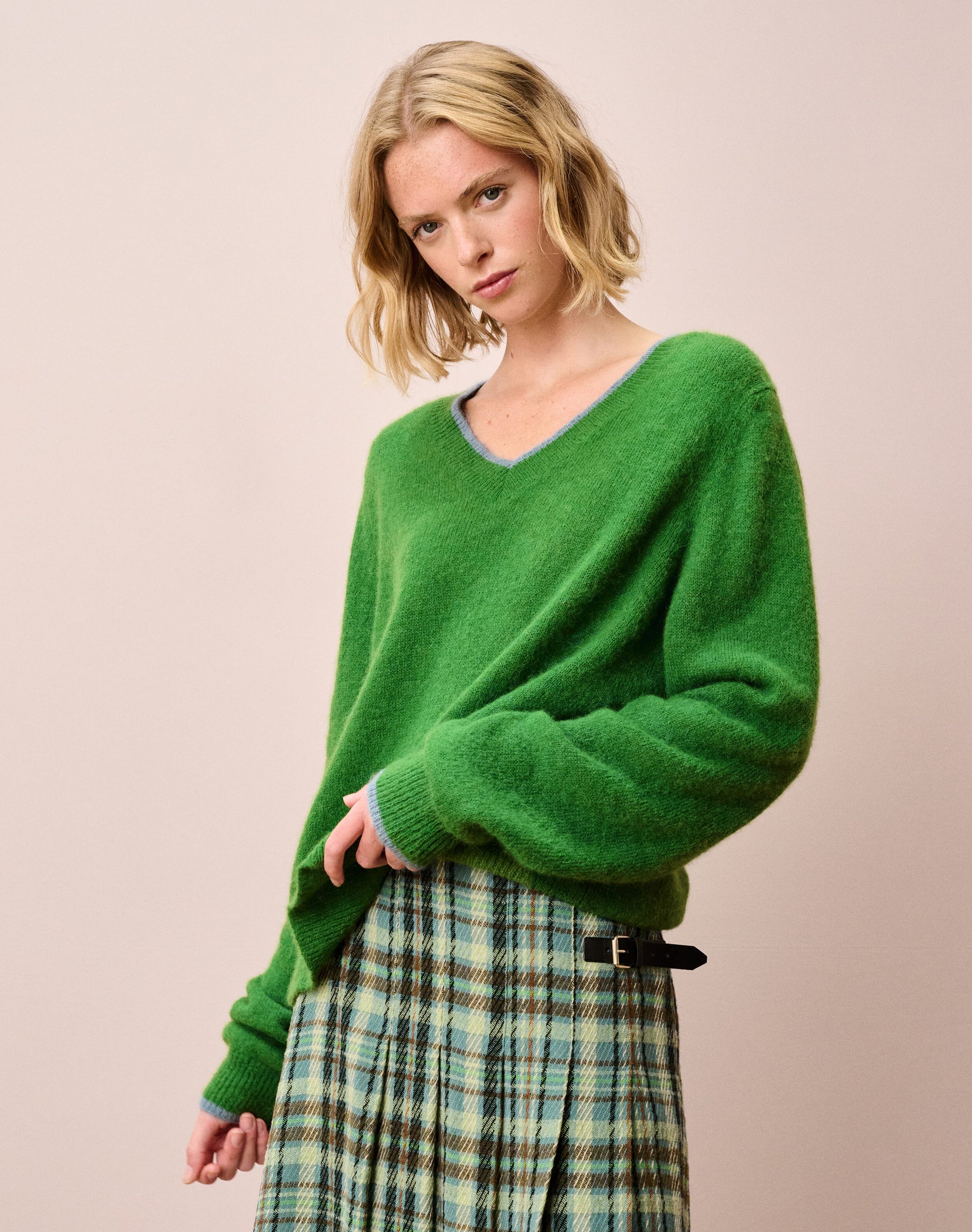 Alpaca V Neck Jumper