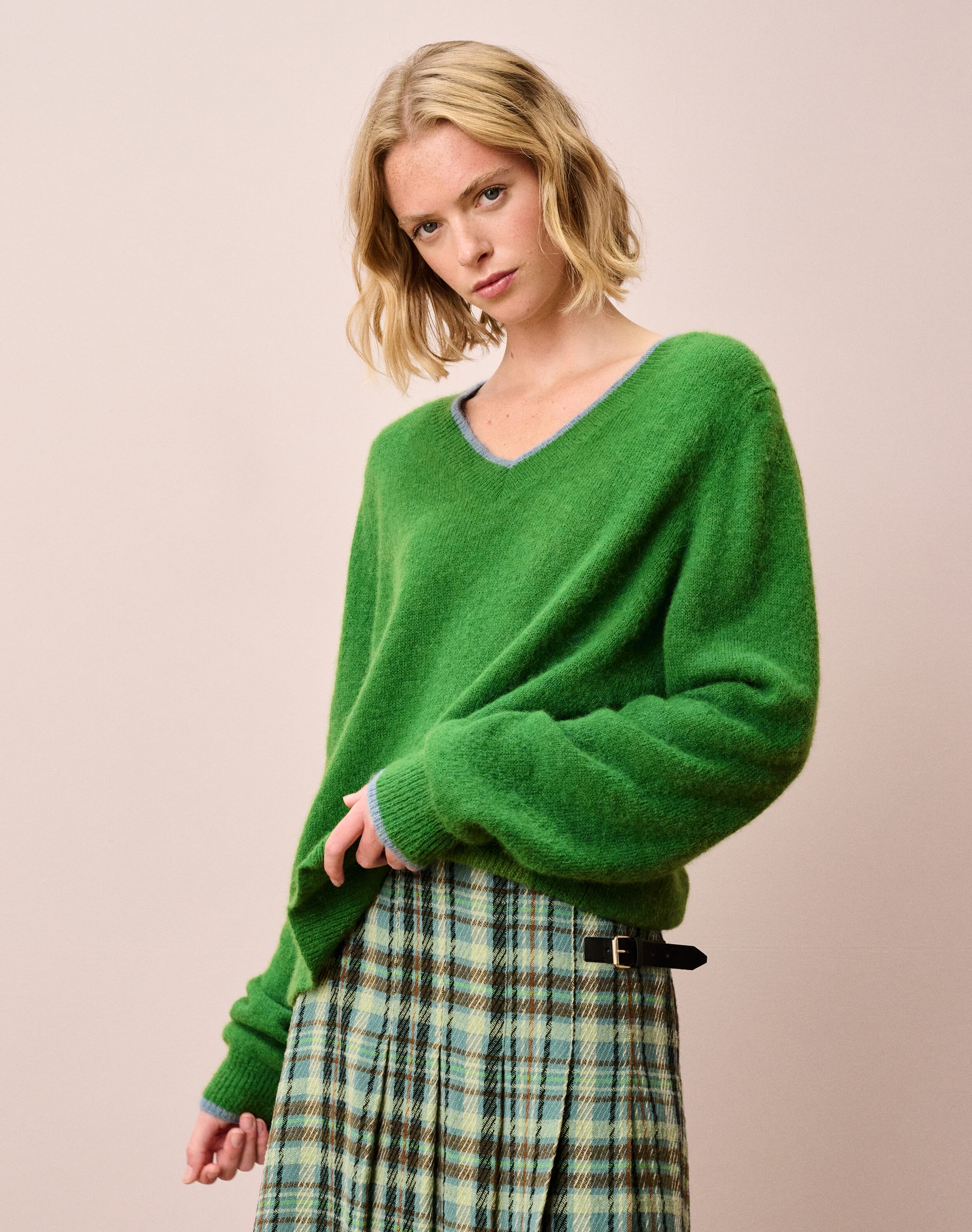 Alpaca V Neck Jumper