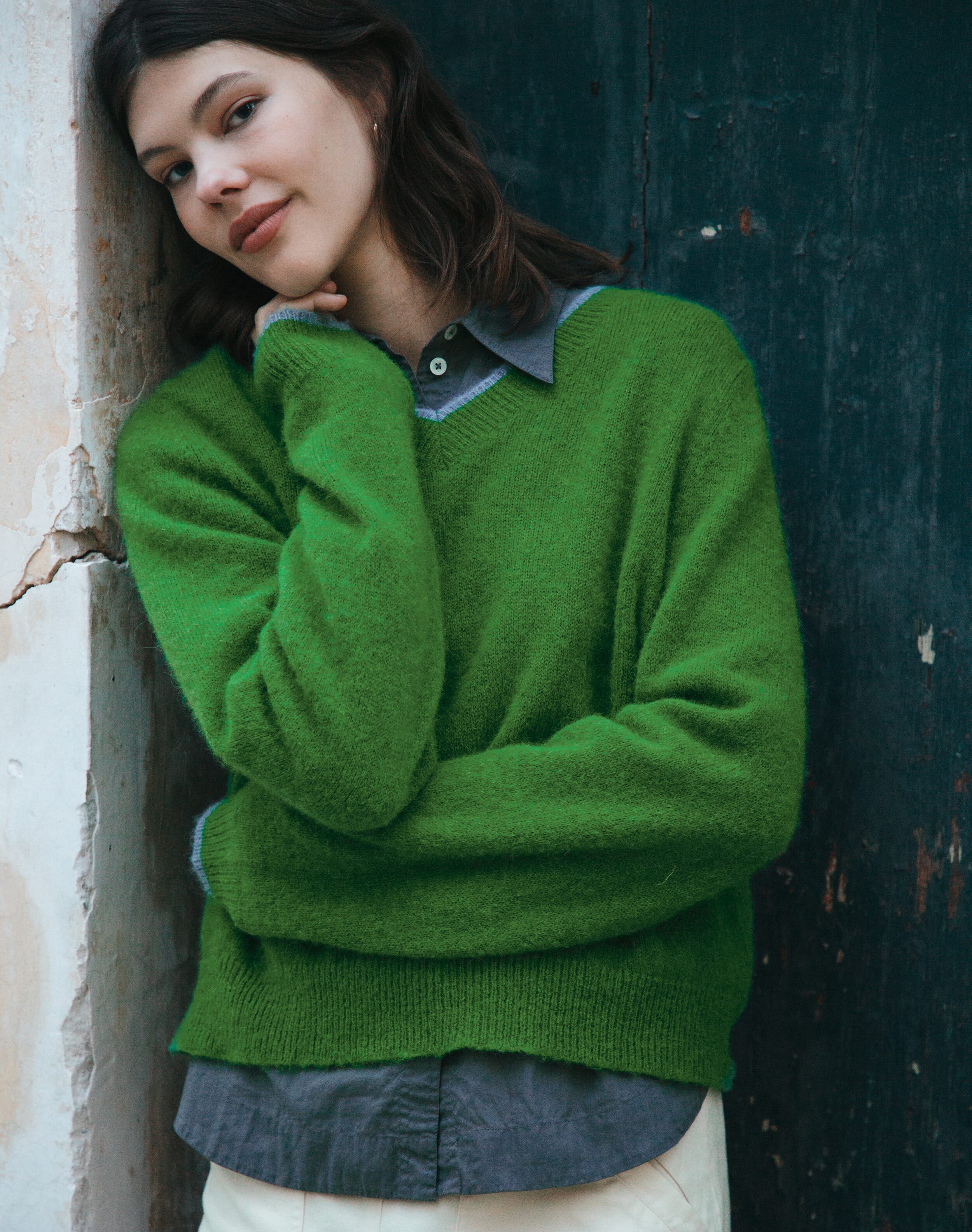 Alpaca V Neck Jumper