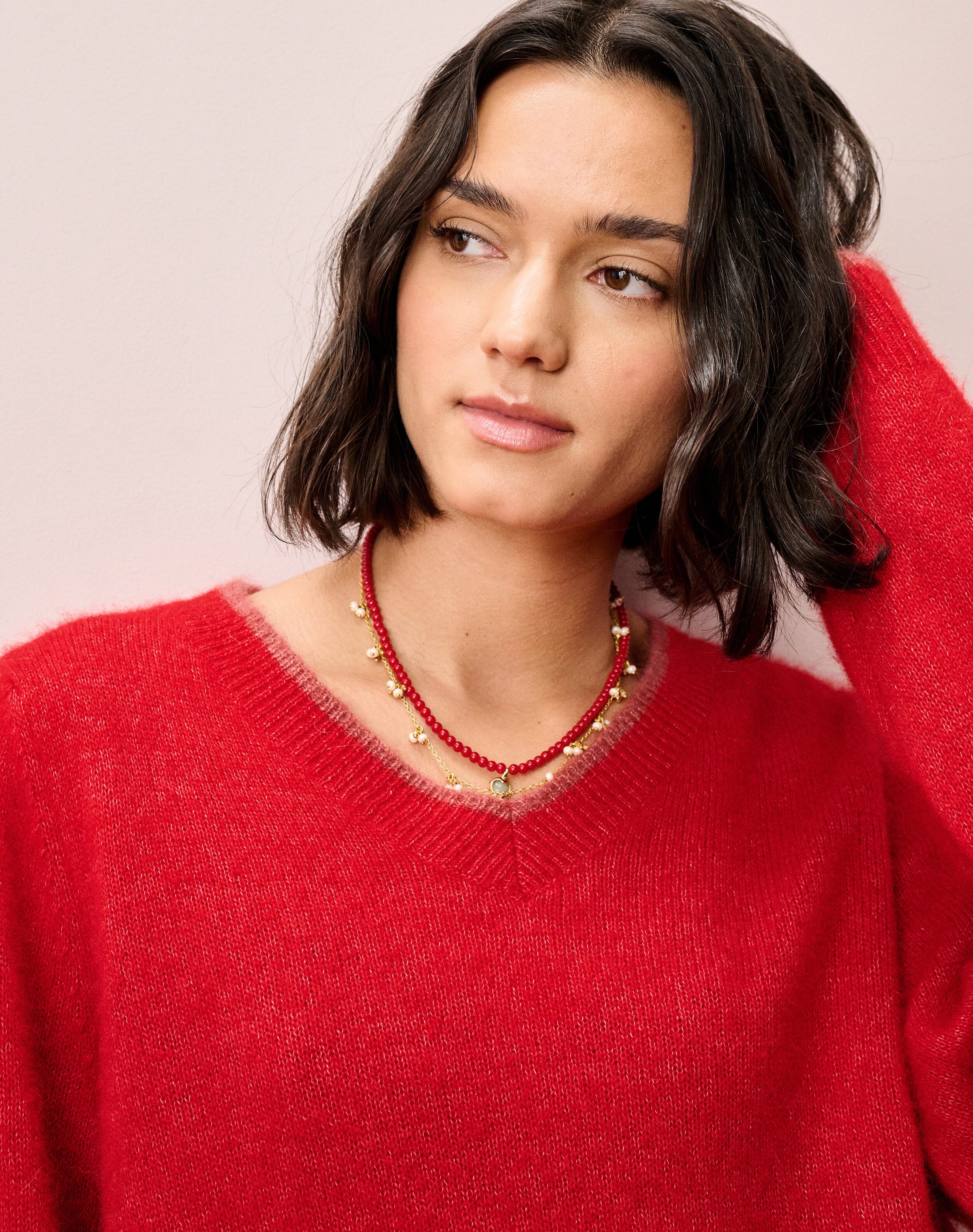Alpaca V Neck Jumper