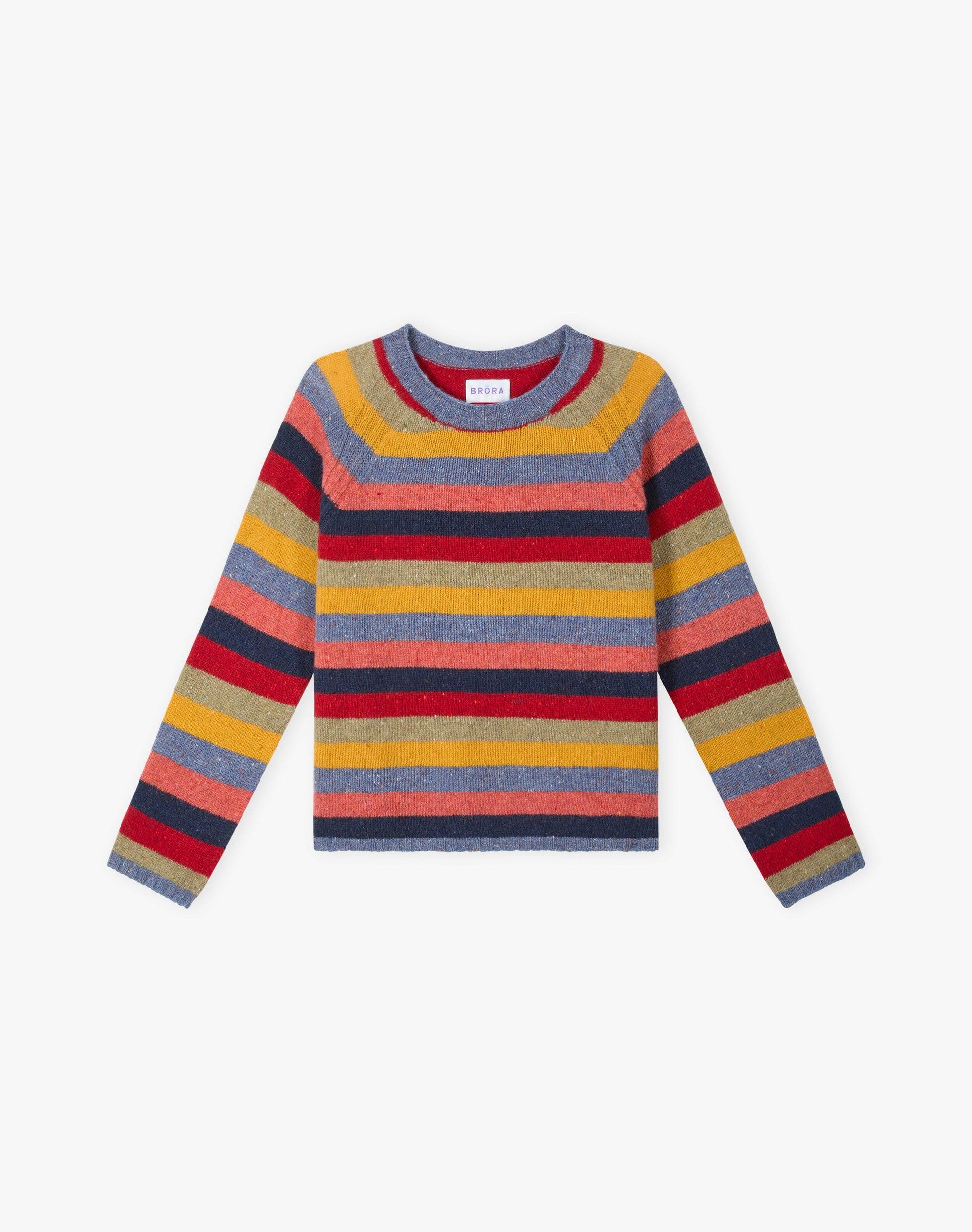 Wool Donegal Stripy Jumper