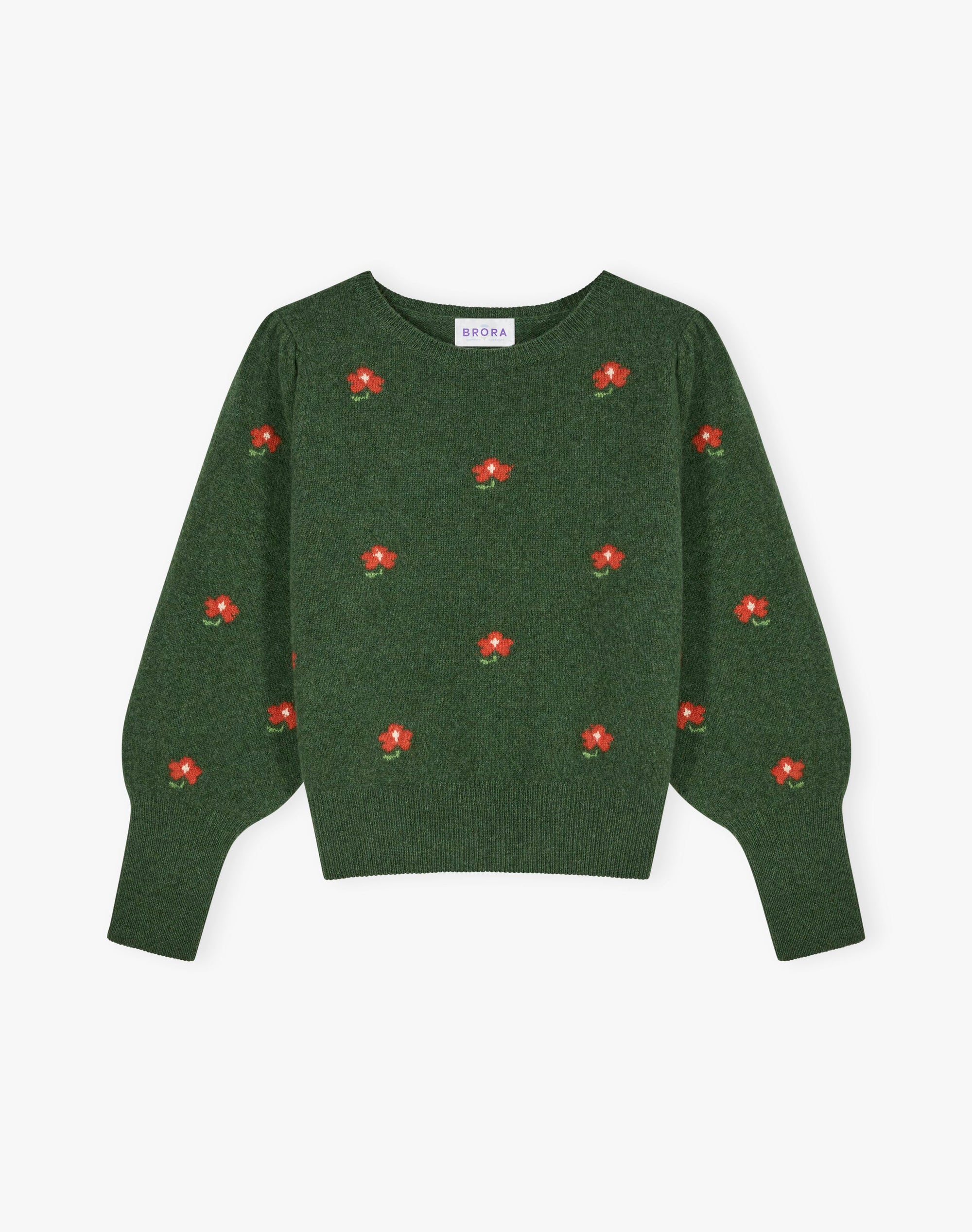 Supersoft Lambswool Flower Motif Jumper