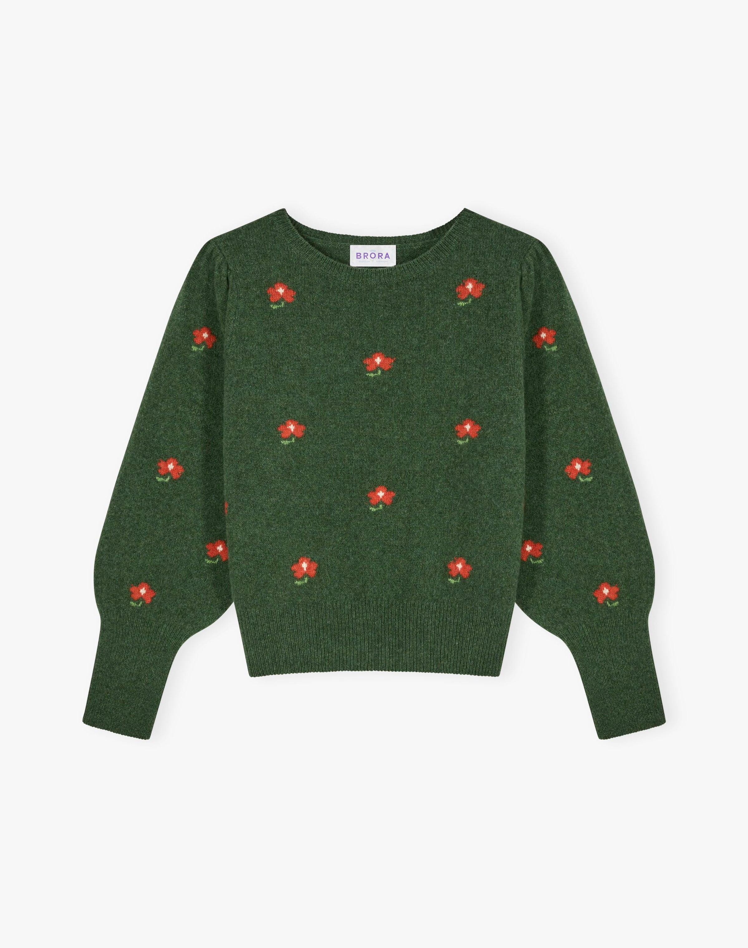 Supersoft Lambswool Flower Motif Jumper