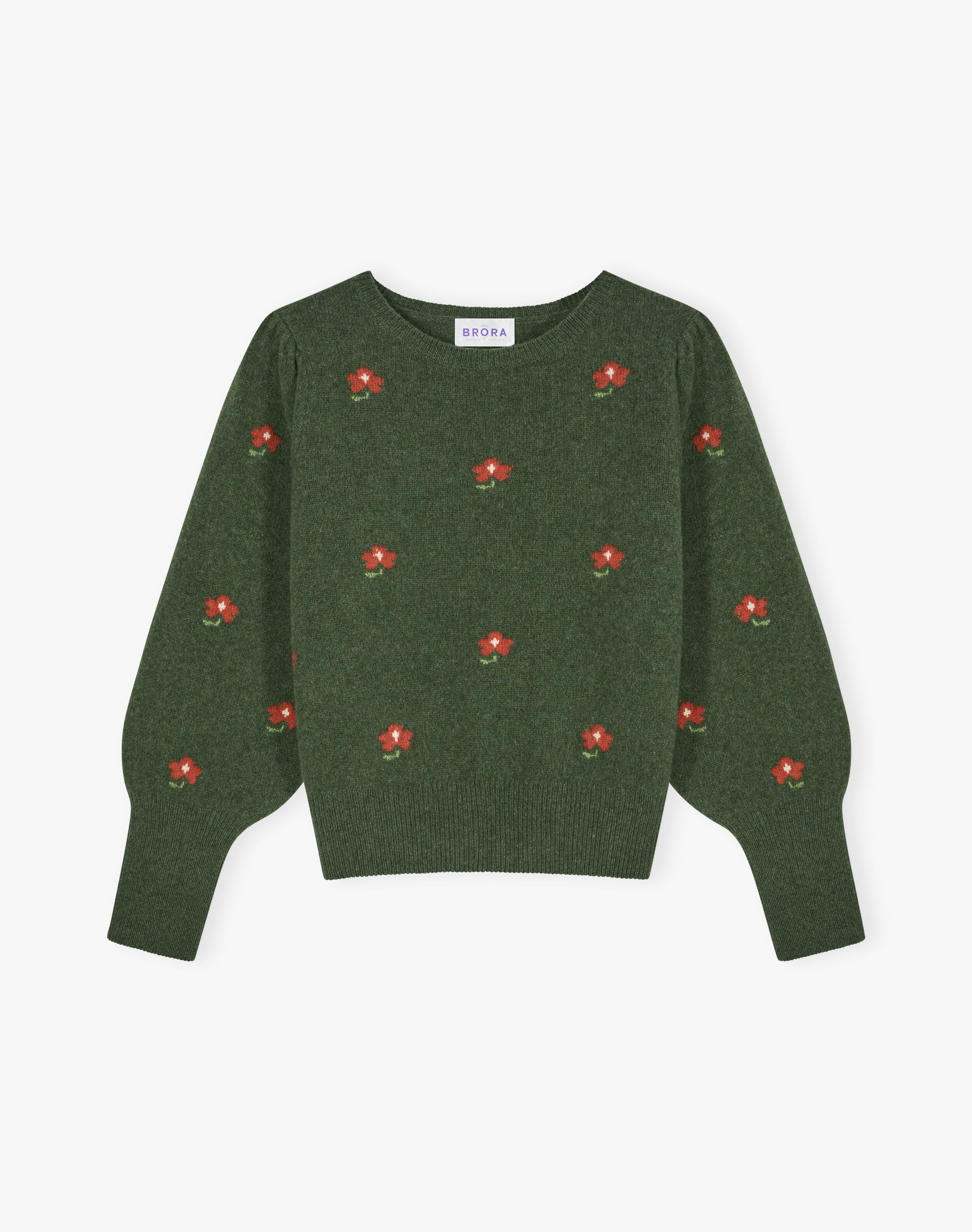 Supersoft Lambswool Flower Motif Jumper