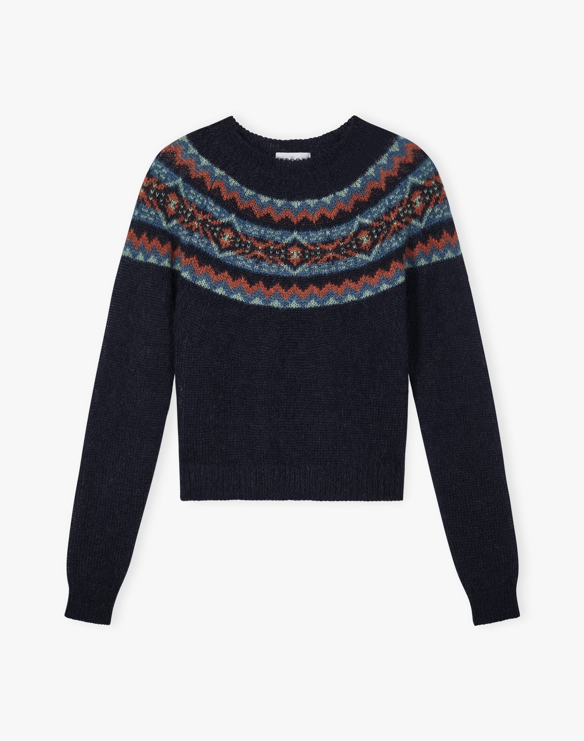 Mohair Fair Isle Yoke Jumper