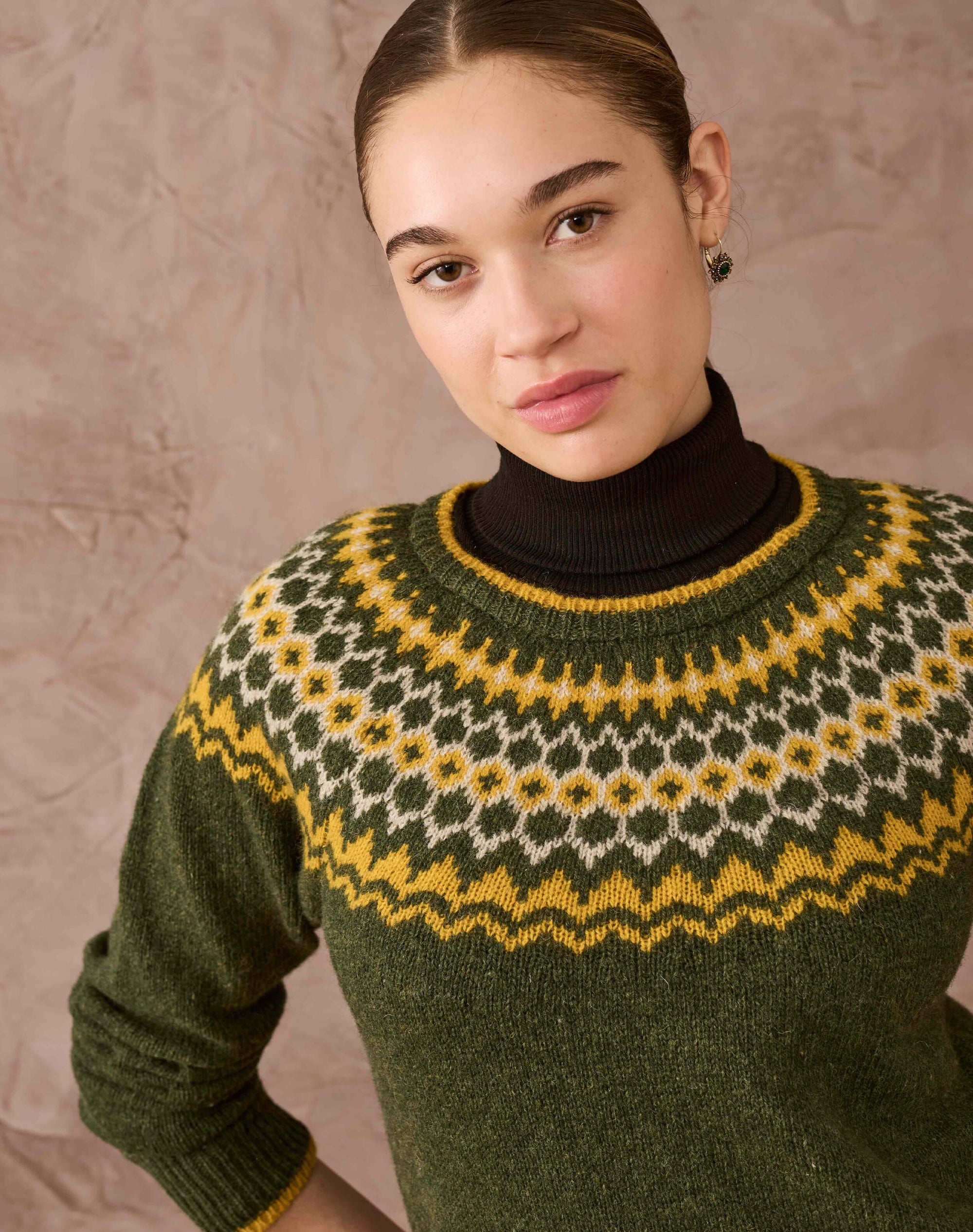Wool Fair Isle Yoke Jumper