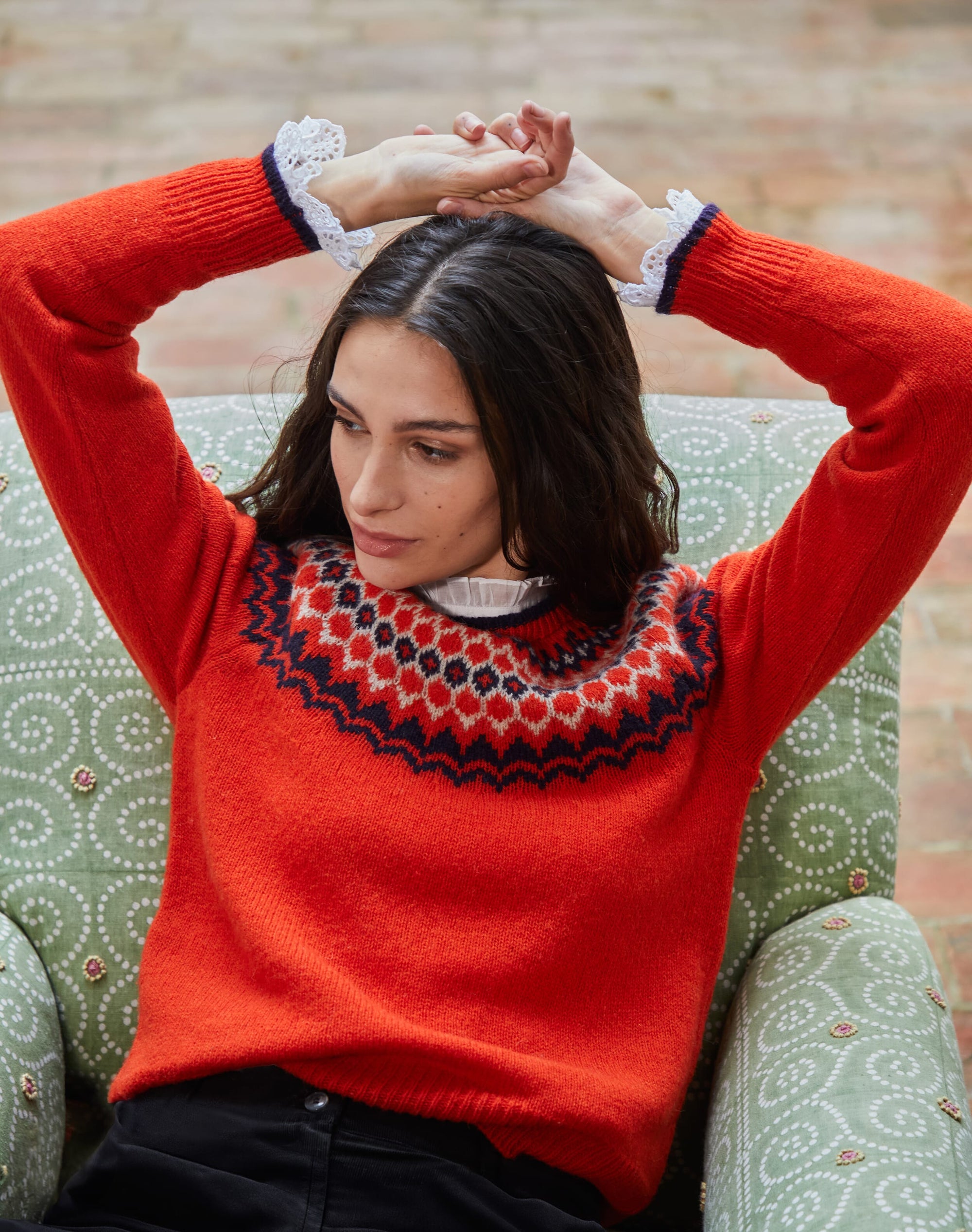 Wool Fair Isle Yoke Jumper