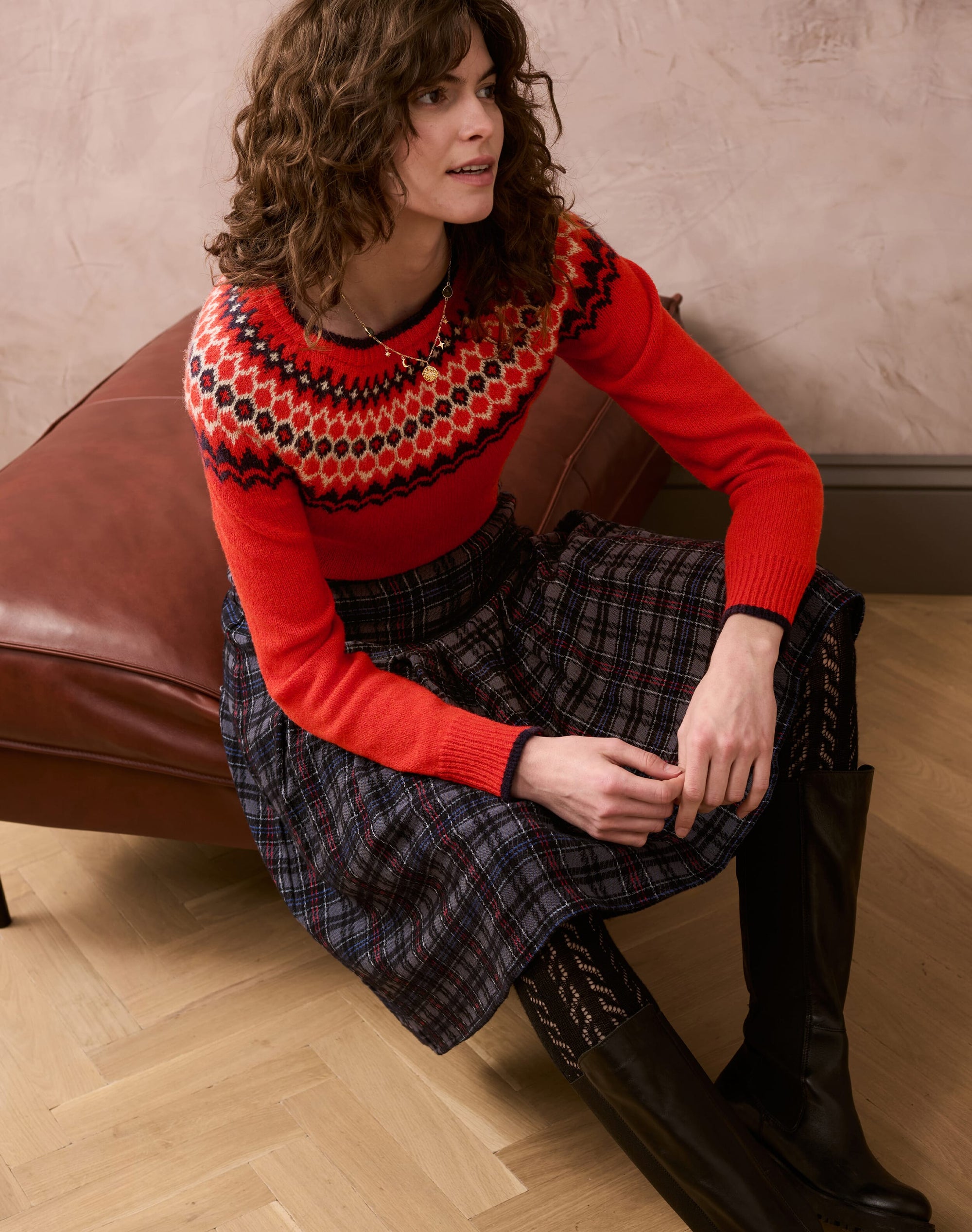 Wool Fair Isle Yoke Jumper