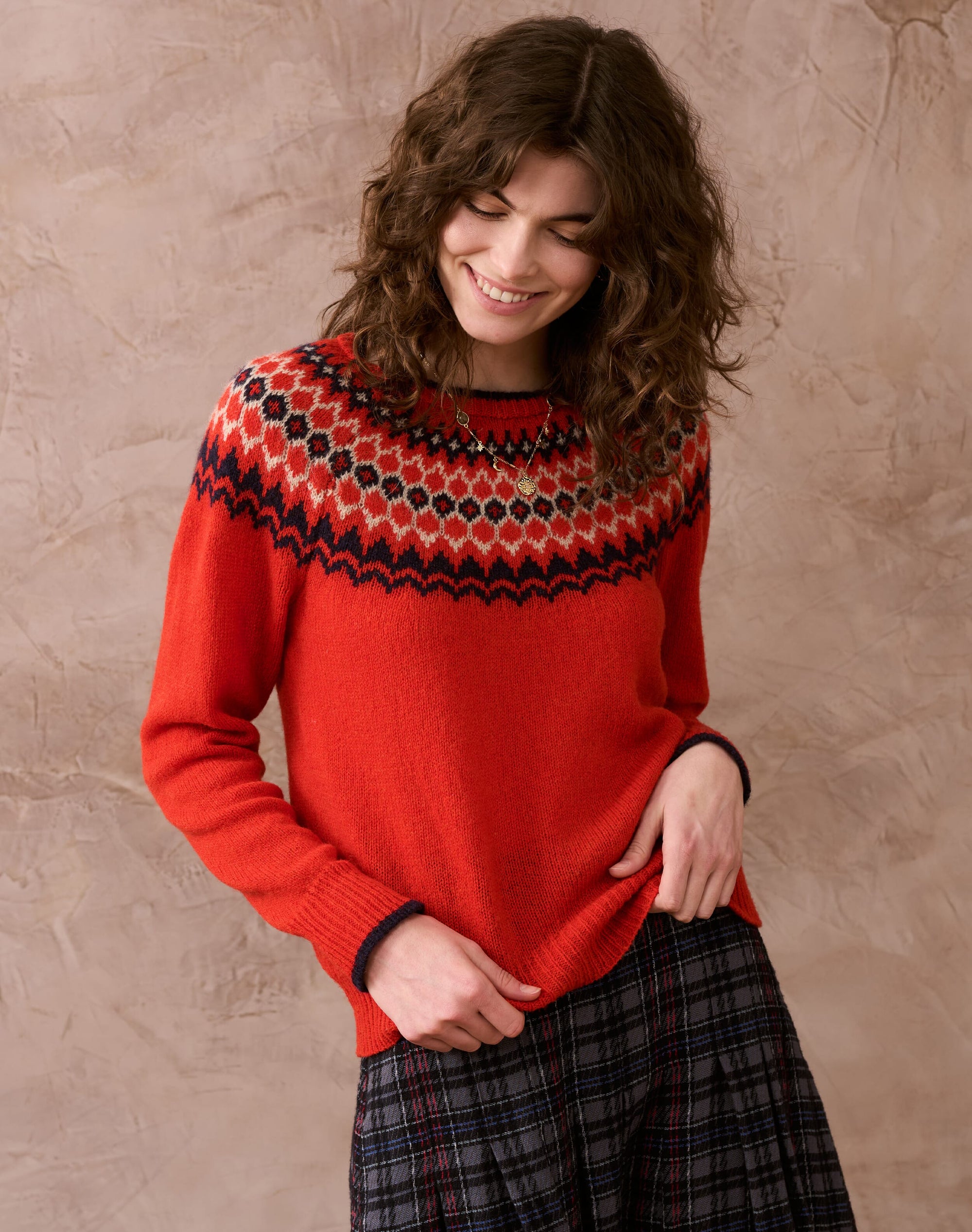 Wool Fair Isle Yoke Jumper
